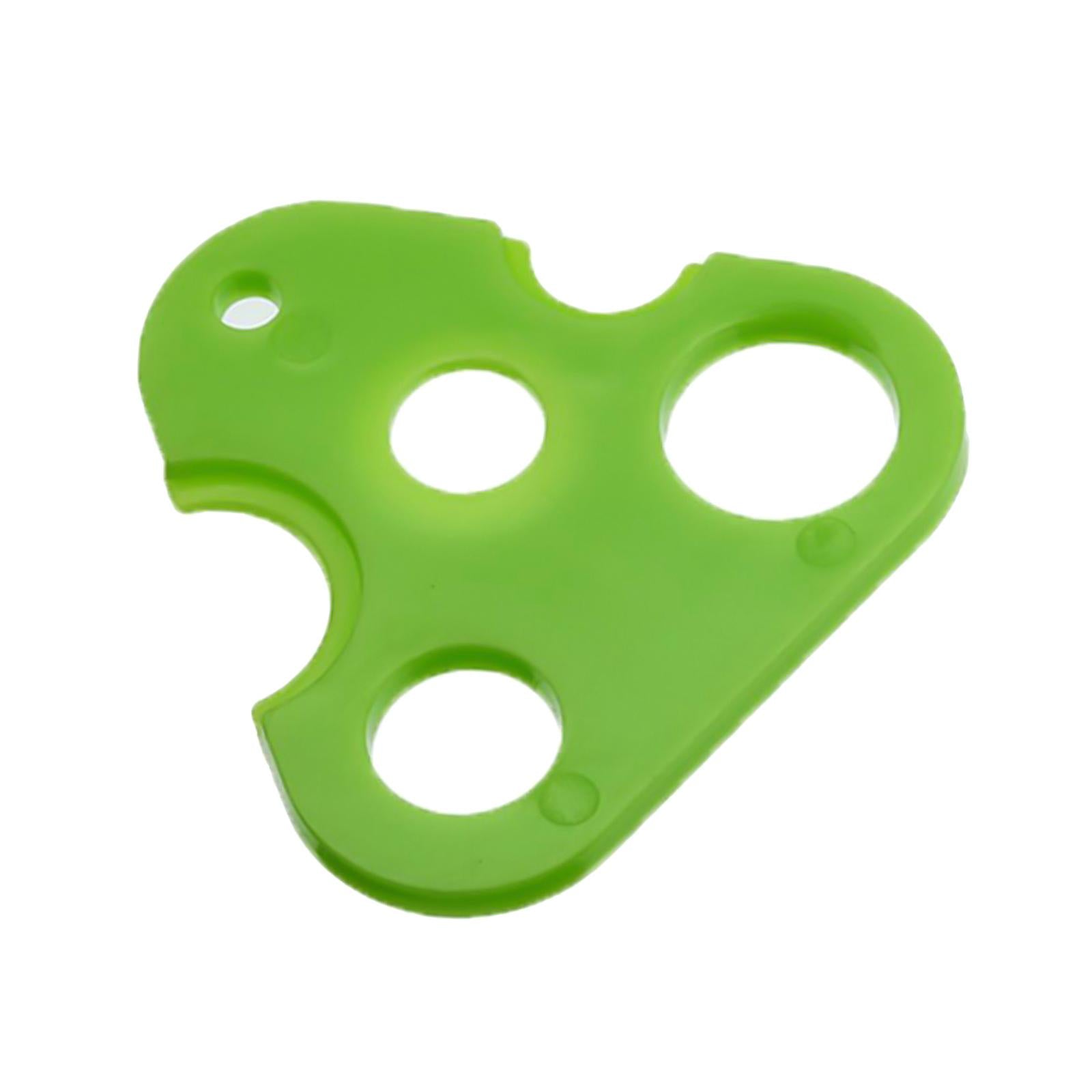 6xPlastic Essential Oil Roller Ball Bottle Opener Key Tools  Triangle Green