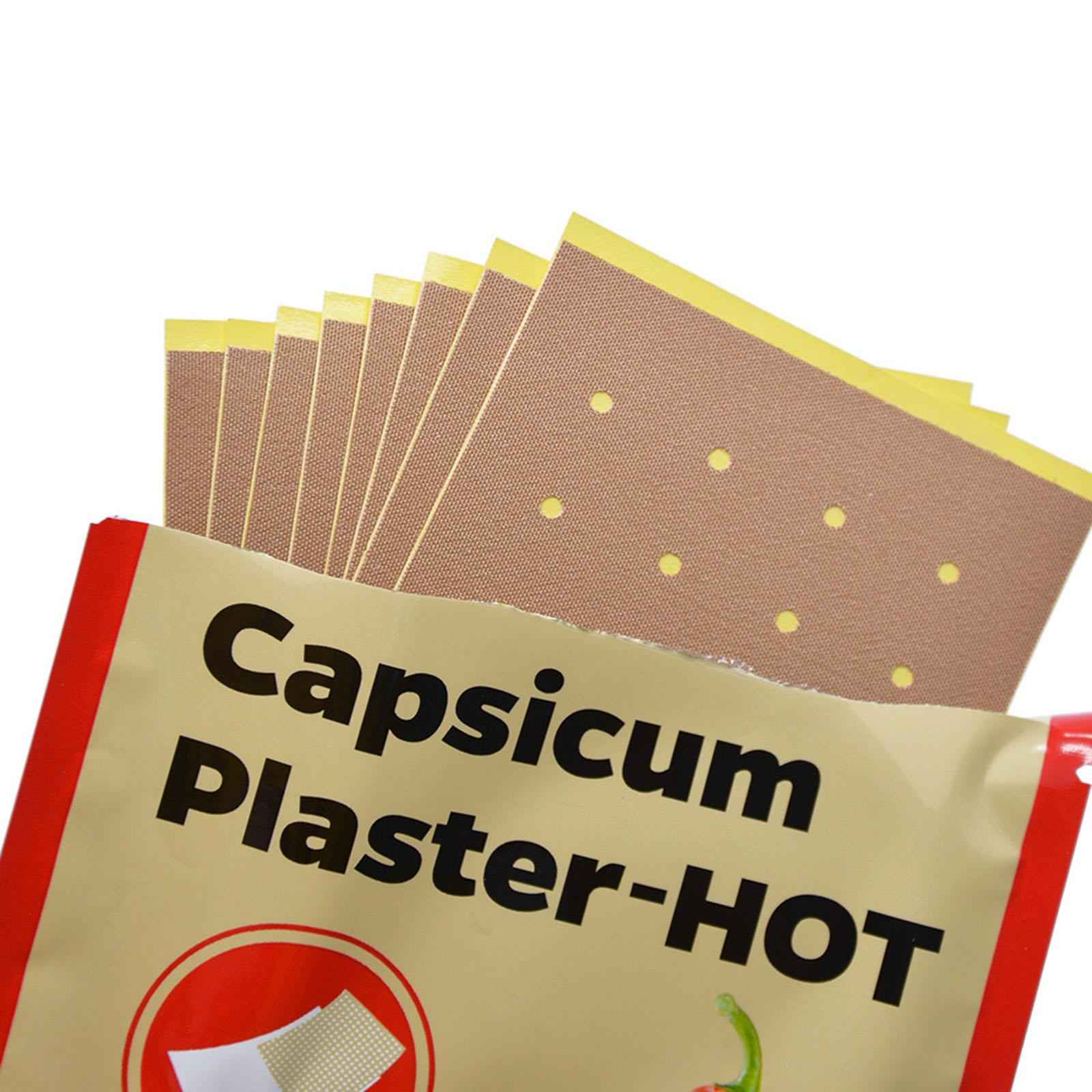 3 Bags Capsicum Plaster Chinese Herbal Patches 10x7cm for Muscle Strains