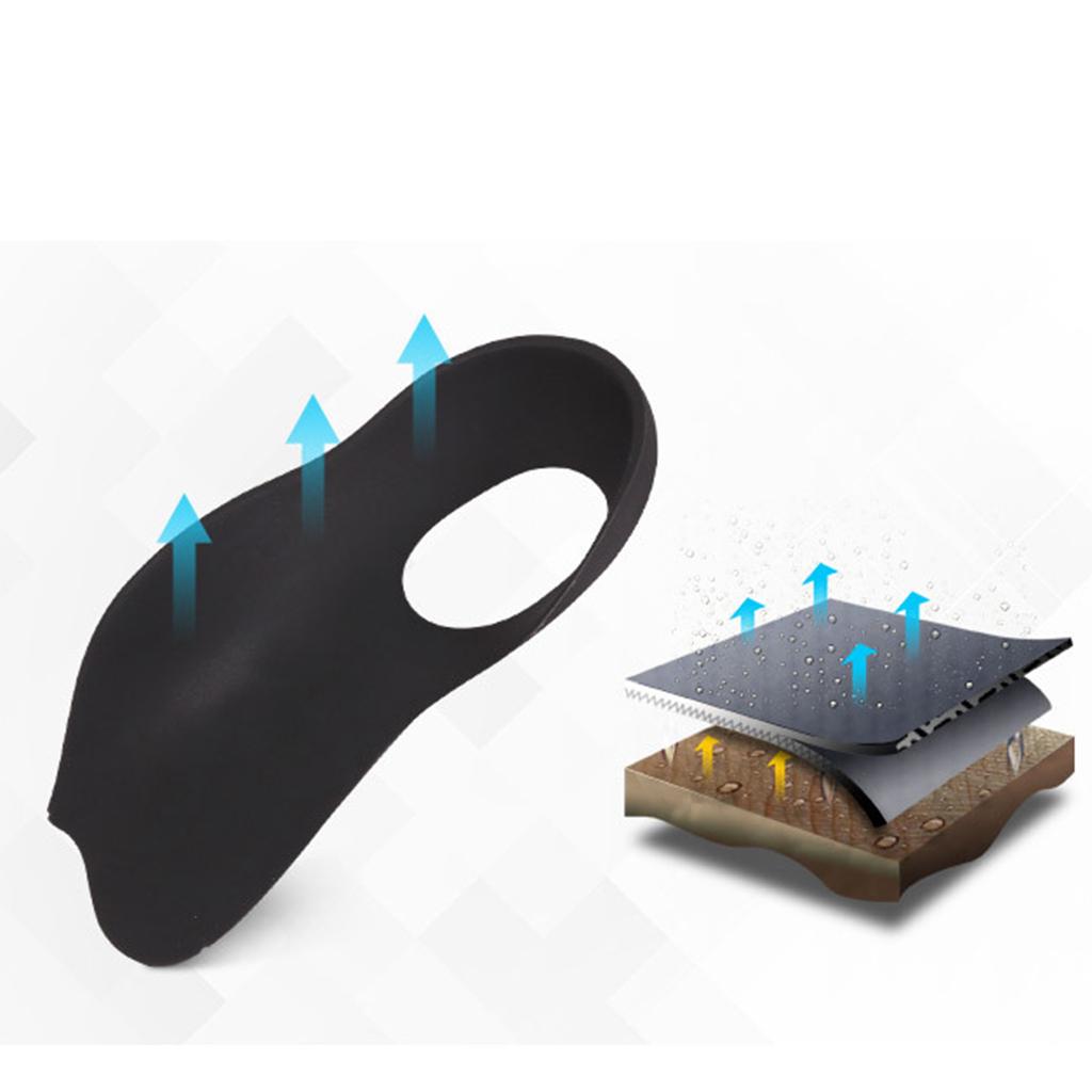 Arch Support Insole Flat Foot Gel Pad Orthopedic Foot Child Women Black L