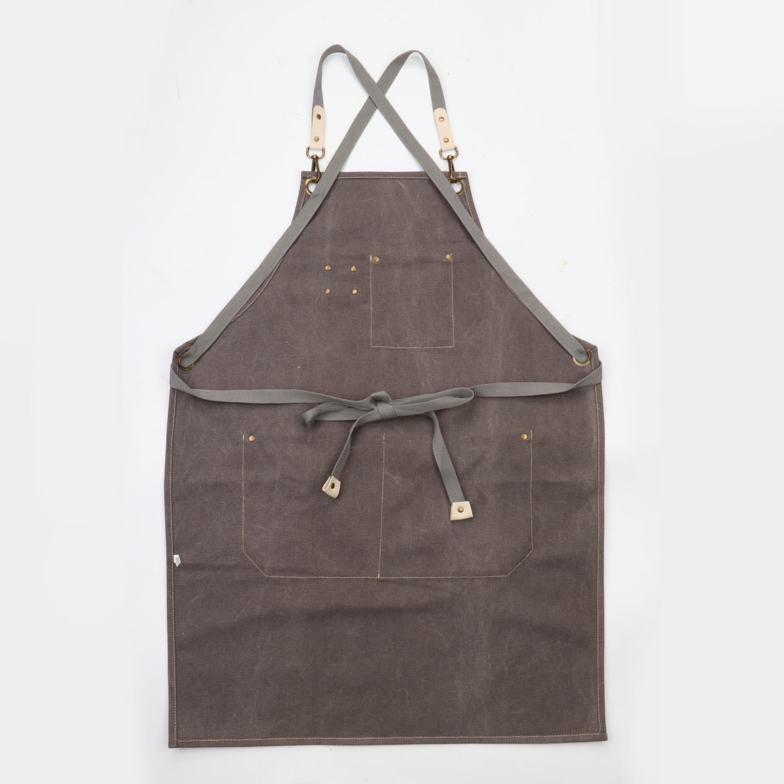 Canvas Apron Chef Apron Artist Painting Cooking Pro Chef Nail Arts Grey