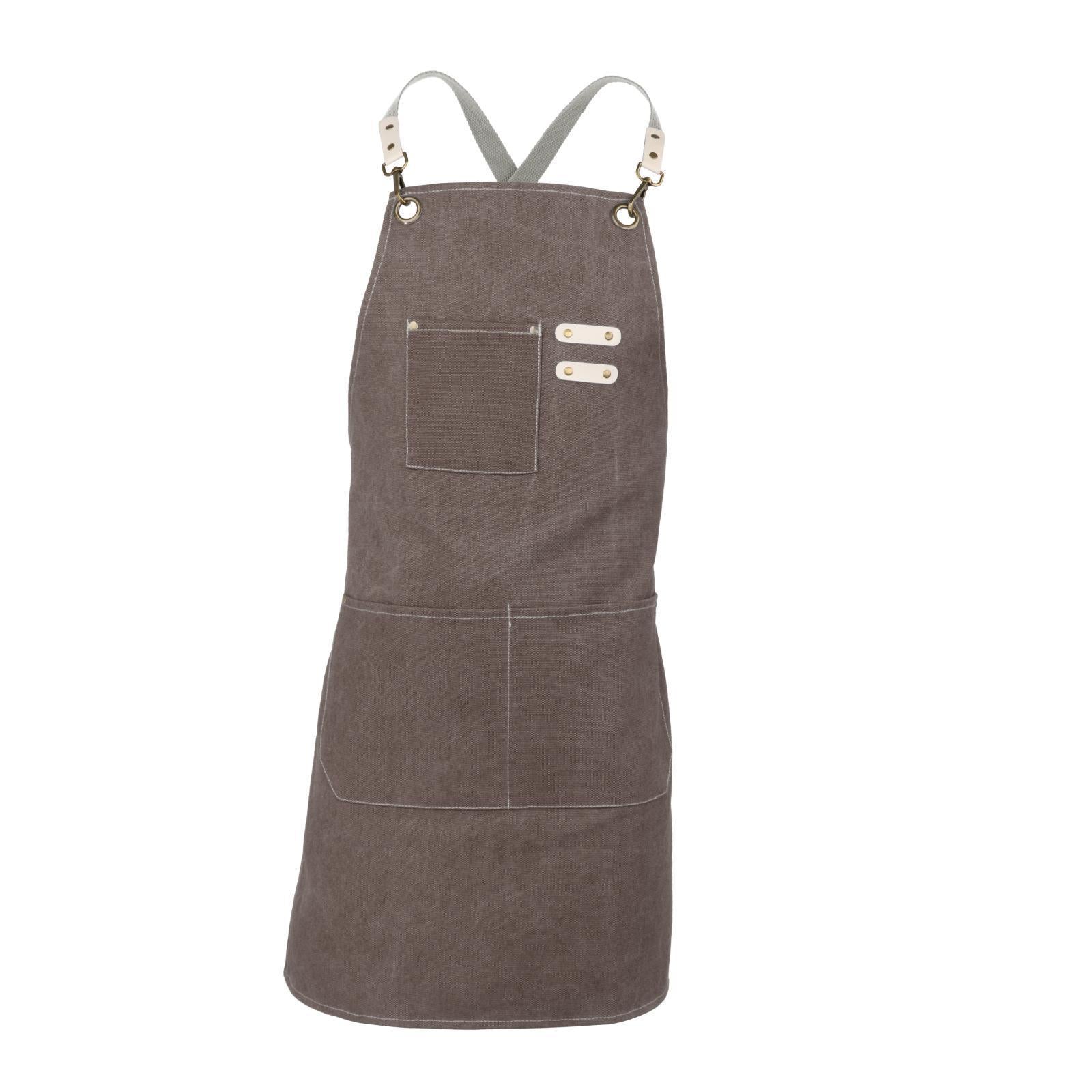 Canvas Apron Chef Apron Artist Painting Cooking Pro Chef Nail Arts Grey