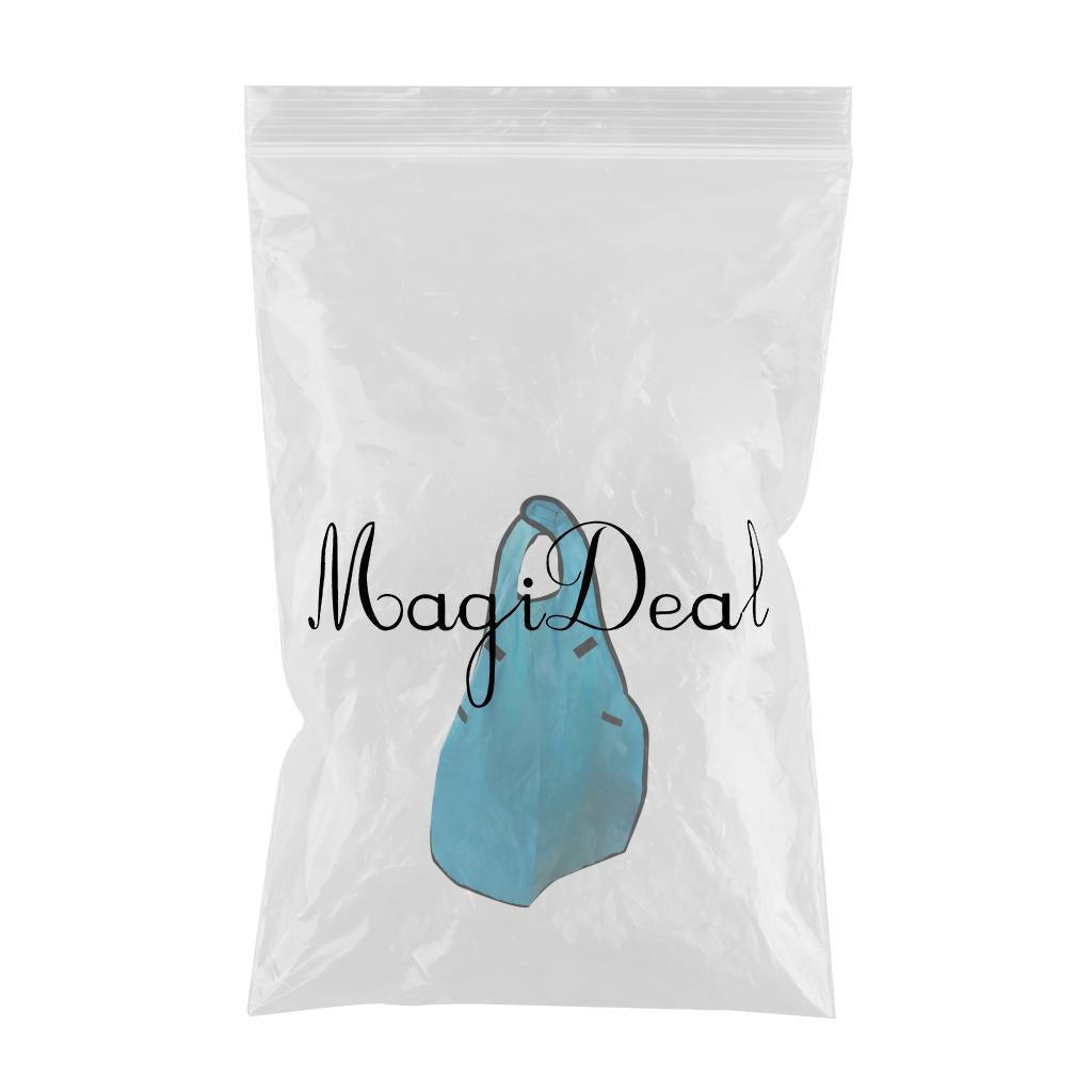 Adult Bib Waterproof Reusable Eating Cloth for Elderly Adults Blue L