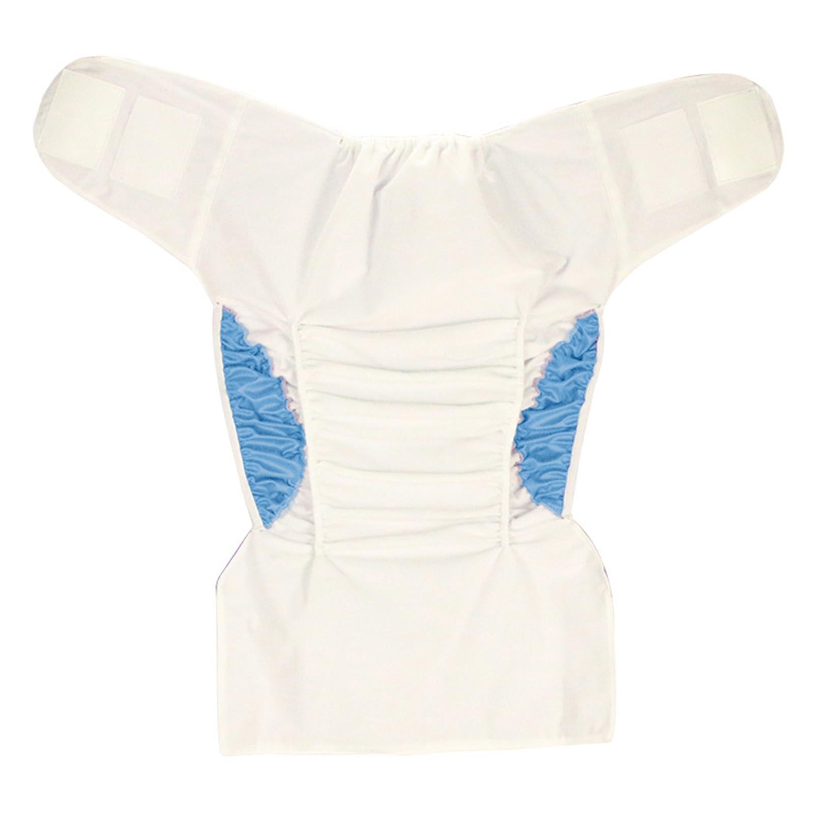 Adults Cloth Diaper Adjustable for Elders Incontinence Disabled Old Blue