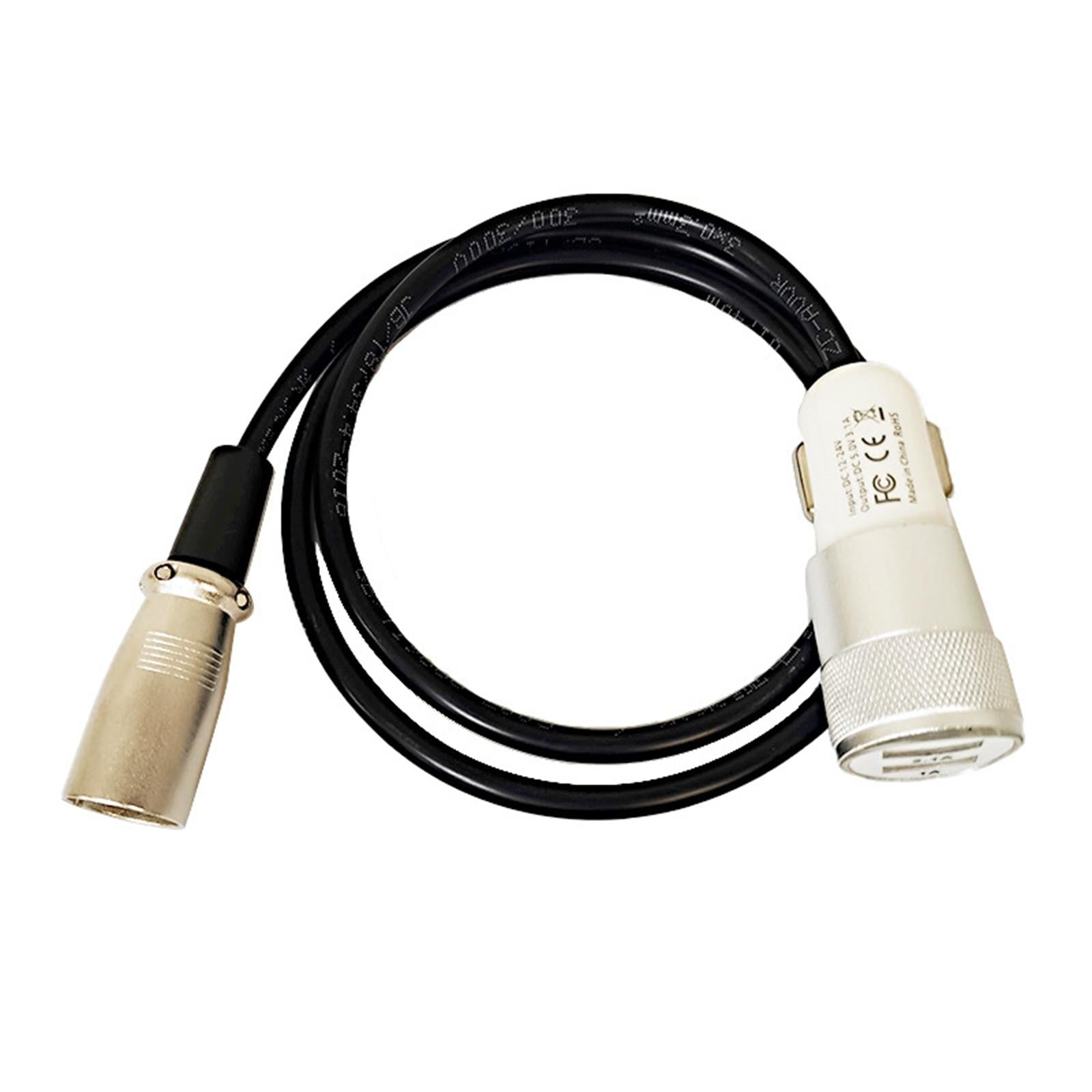 USB Car Charger Spare Parts with Cable Cord Lightweight Supplies Durable