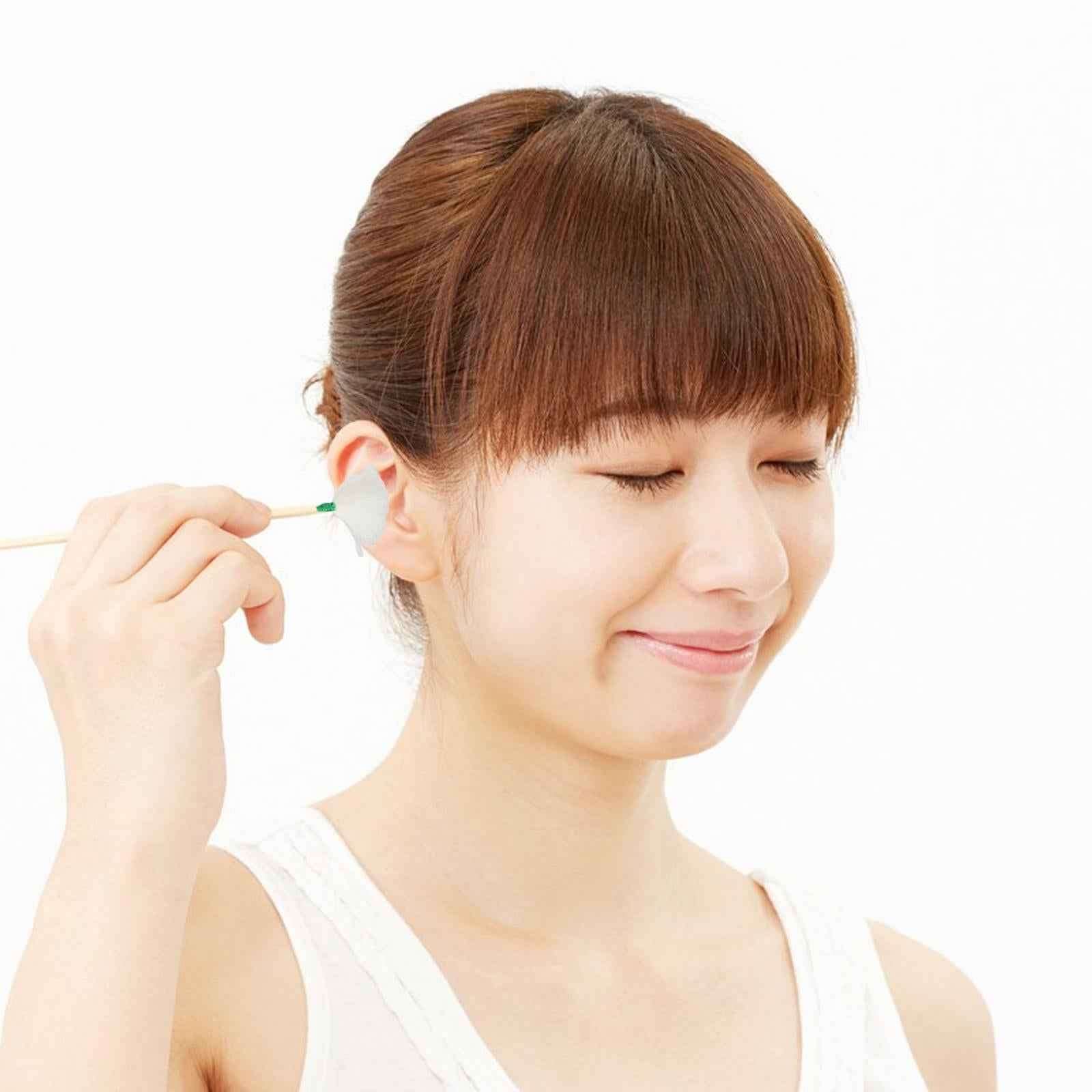 10 Pieces Goose Feather Earpicks for Adults Children Ear Pick Ear Spoon Green Thread S