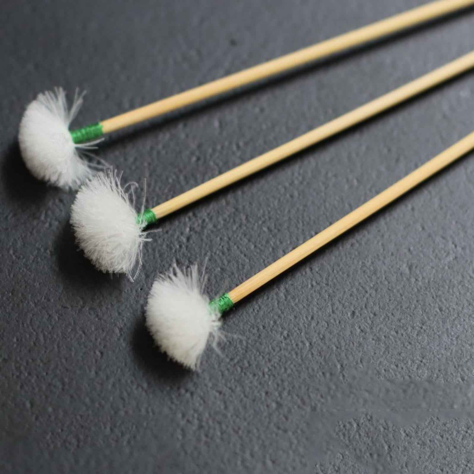 10 Pieces Goose Feather Earpicks for Adults Children Ear Pick Ear Spoon Green Thread S