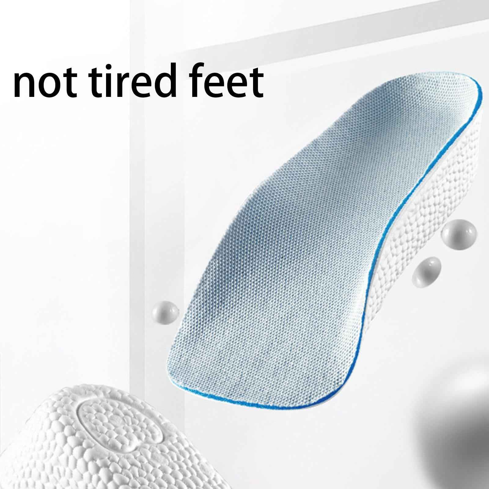 2 Pieces Invisible Heel Lift Inserts Shock Absorption for Long Time Standing 2.5cm
