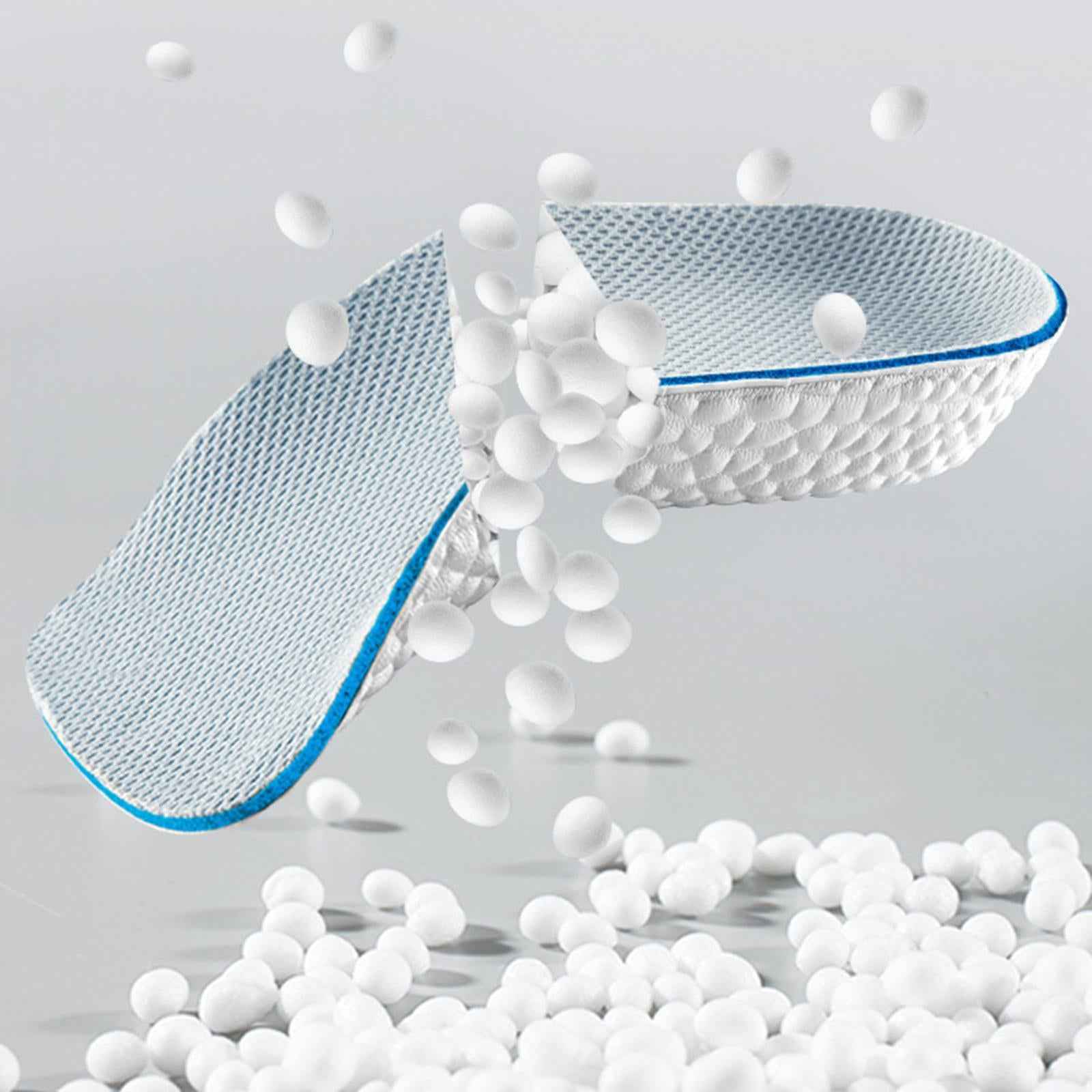 2 Pieces Invisible Heel Lift Inserts Shock Absorption for Long Time Standing 2.5cm