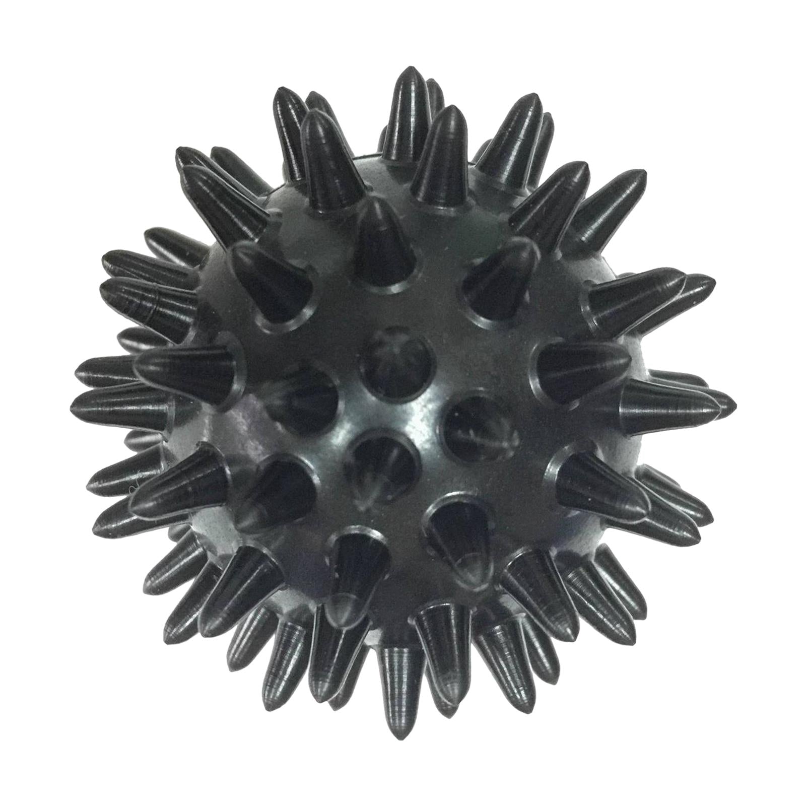 5xSpike Massage Ball Exercise Foot Massage Ball for Back Hand Palms Feet Soles Black