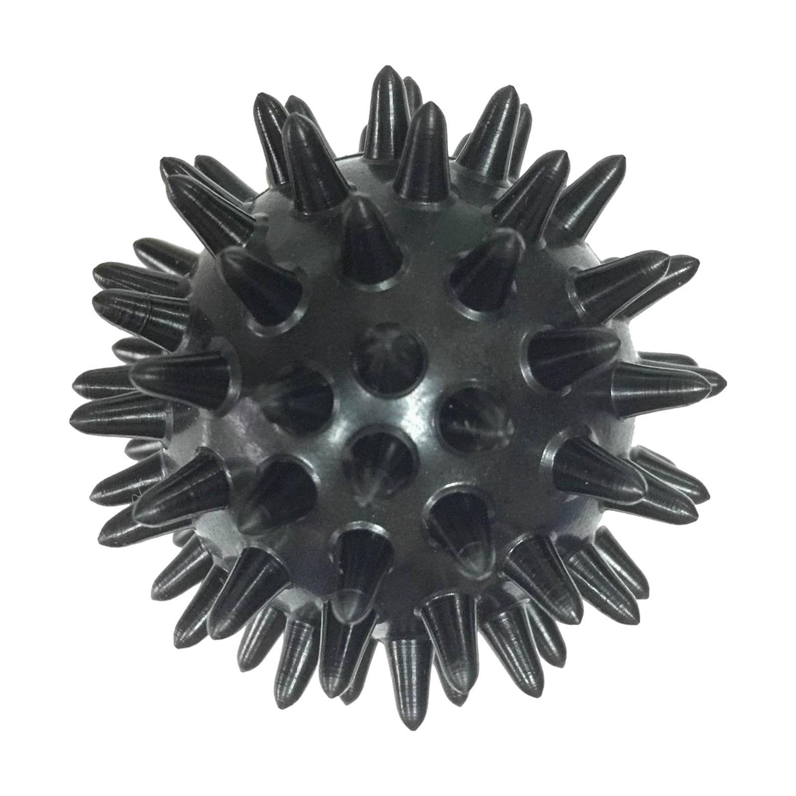 5xSpike Massage Ball Exercise Foot Massage Ball for Back Hand Palms Feet Soles Black