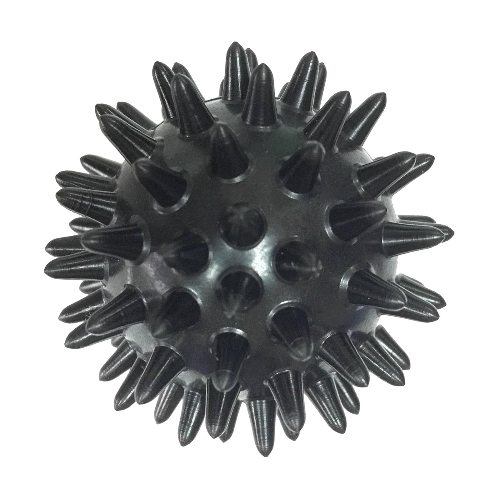 5xSpike Massage Ball Exercise Foot Massage Ball for Back Hand Palms Feet Soles Black