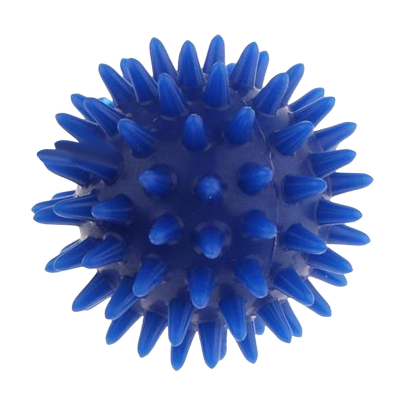 6xSpike Massage Ball Exercise Foot Massage Ball for Back Hand Palms Feet Soles Blue