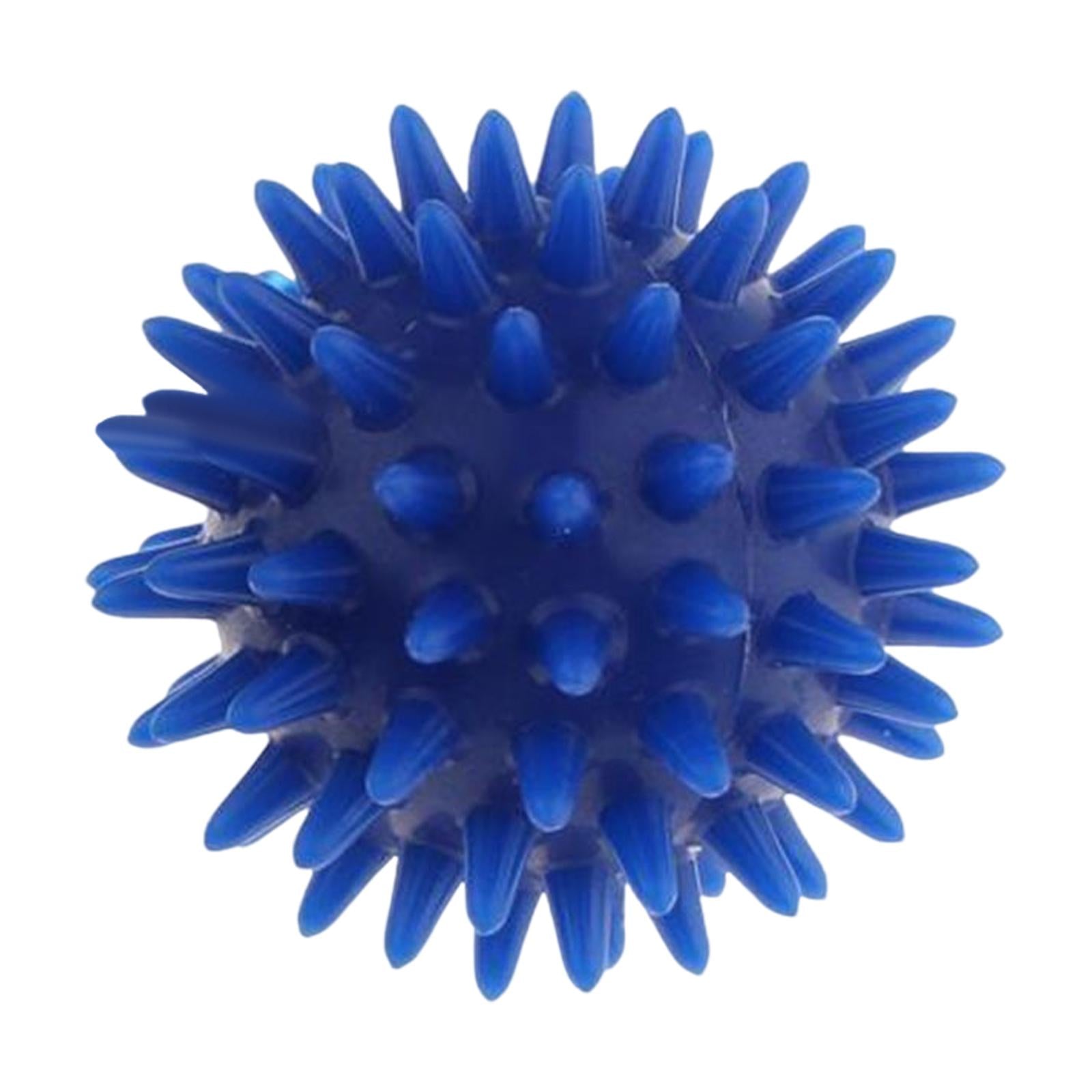6xSpike Massage Ball Exercise Foot Massage Ball for Back Hand Palms Feet Soles Blue