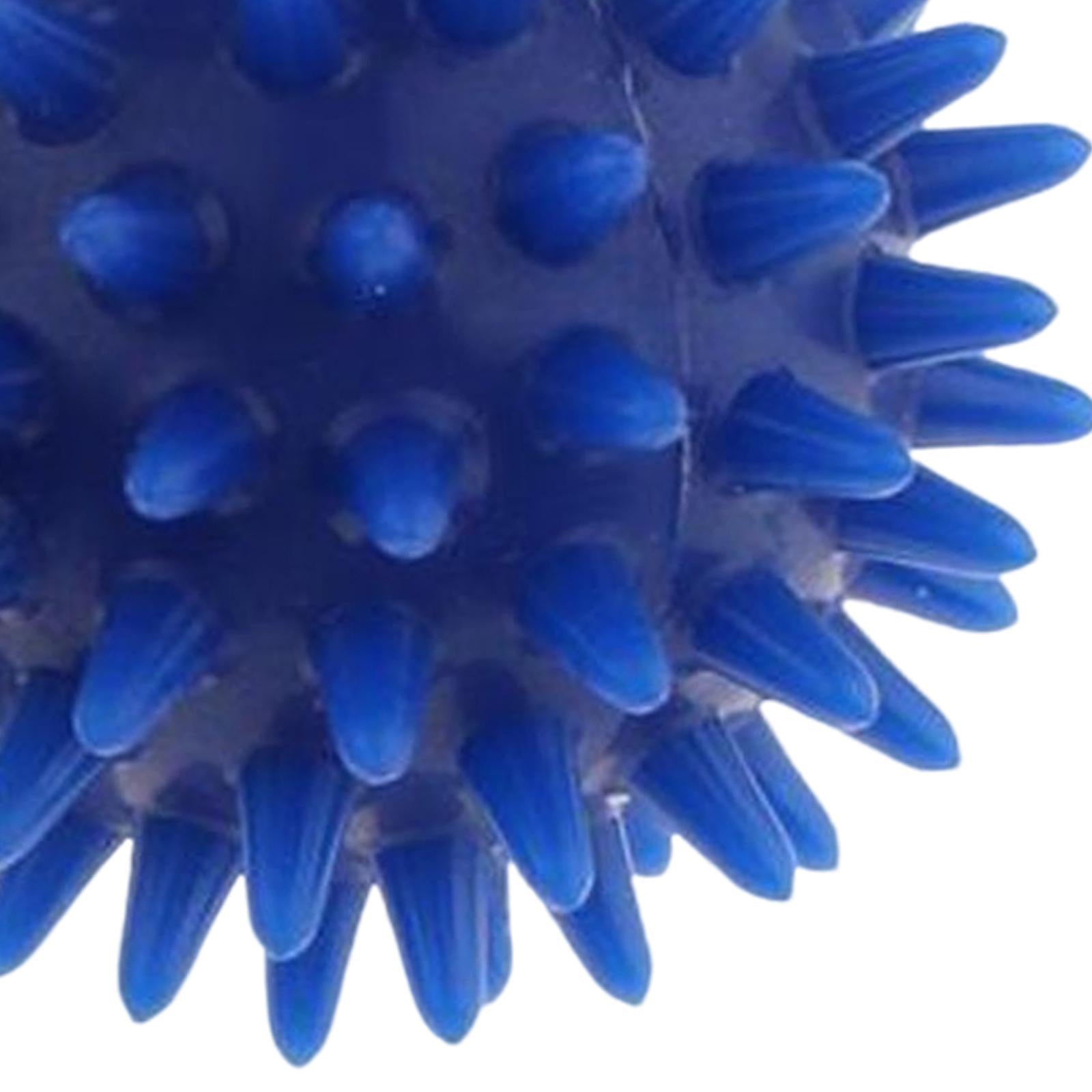 6xSpike Massage Ball Exercise Foot Massage Ball for Back Hand Palms Feet Soles Blue