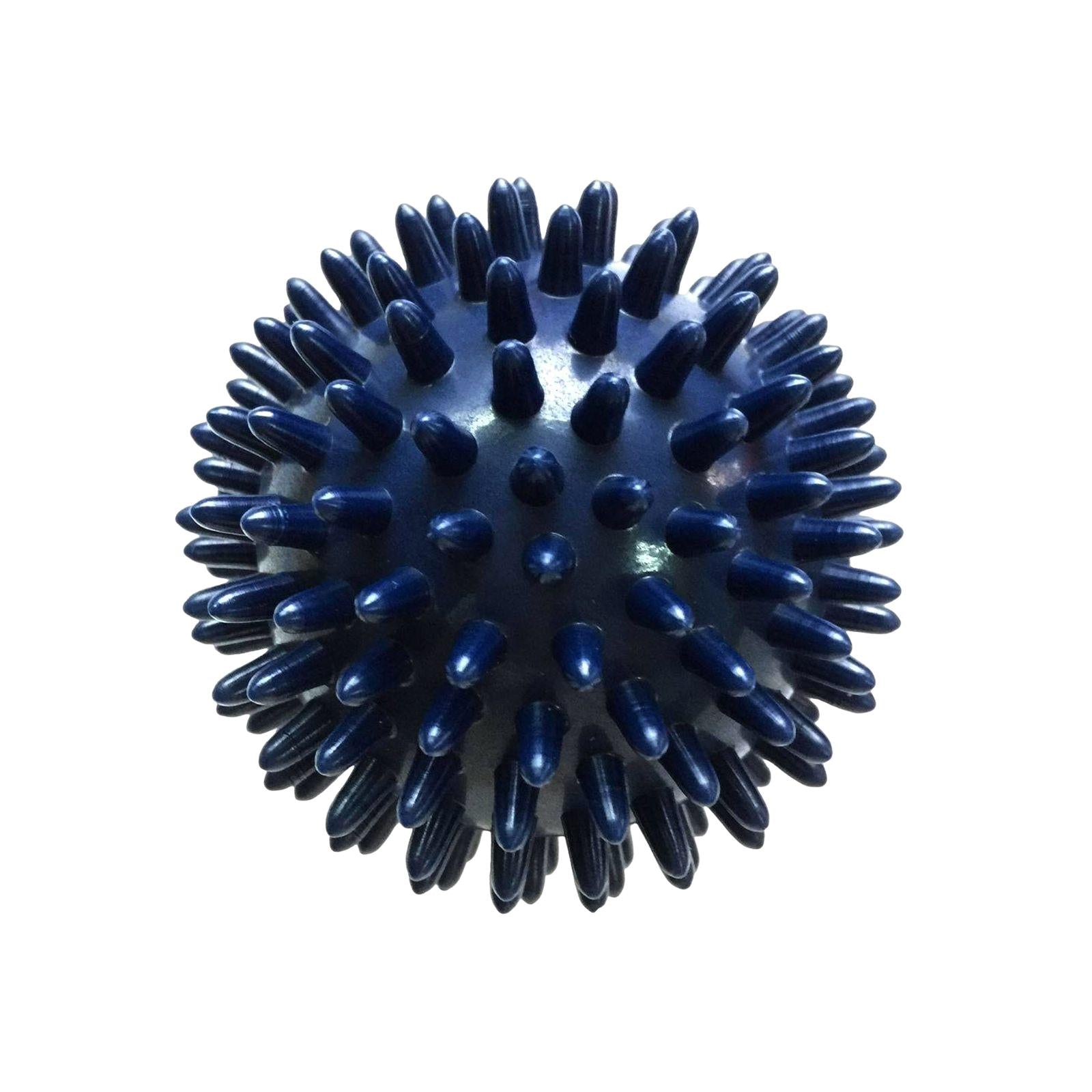 6xSpiky Massage Balls Manual Portable Foot Massage Ball for Shoulder Feet Neck Dark Blue