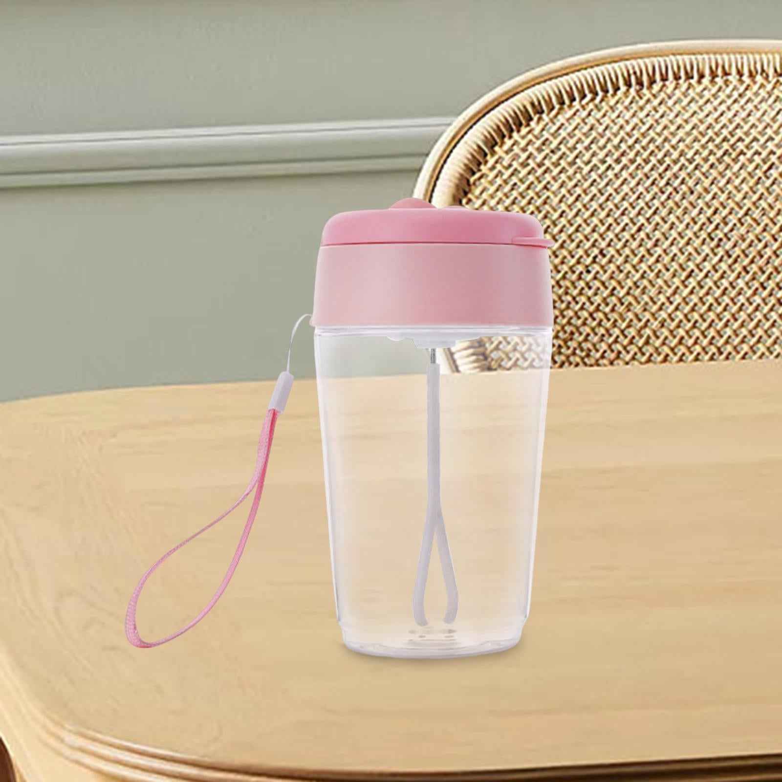 Electric Protein Shaker Bottle Mixer Cup for Protein Mixes Milkshakes Sports Pink