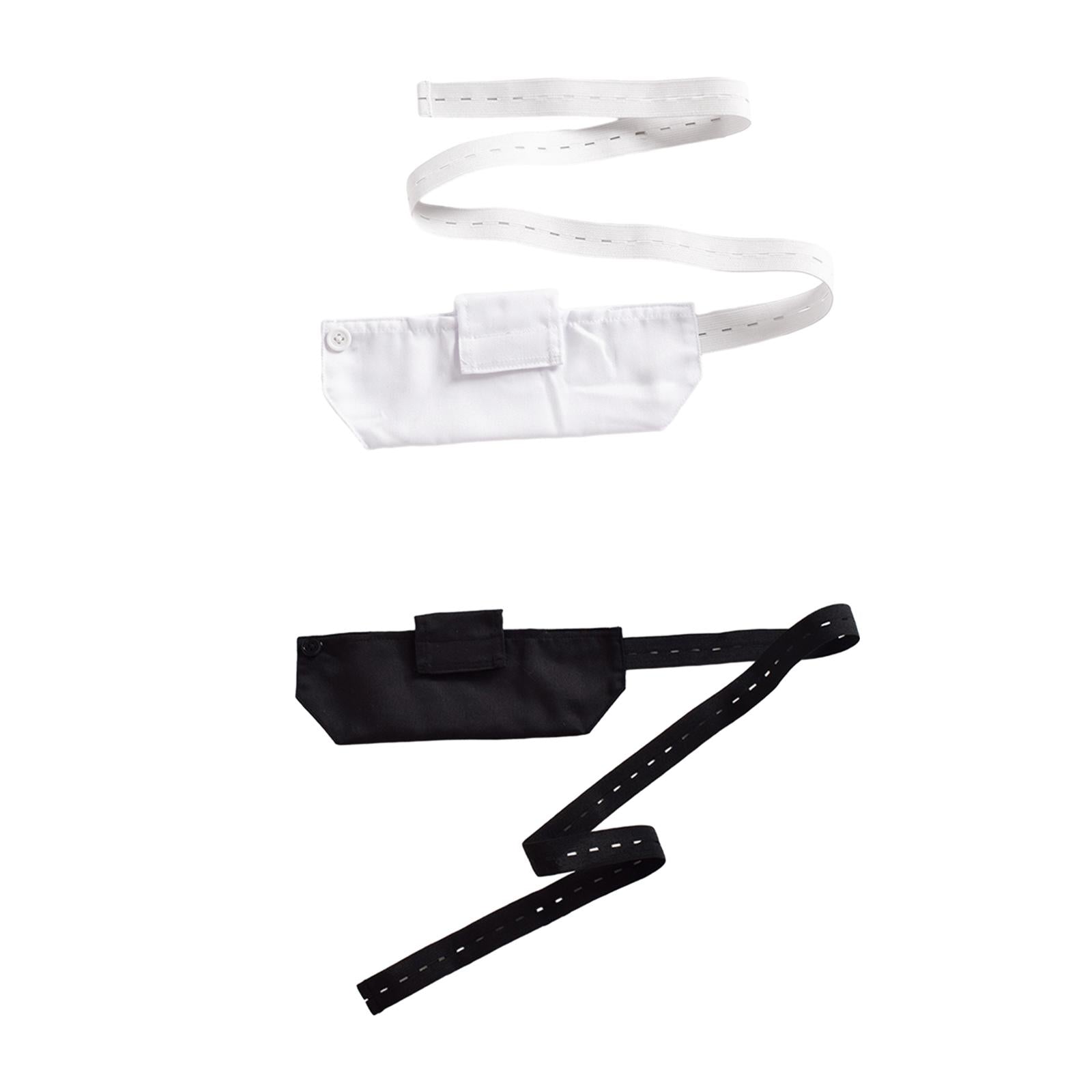 Peritoneal Dialysis Tube Belt Holder Adjustable Protection Belt with Bag White