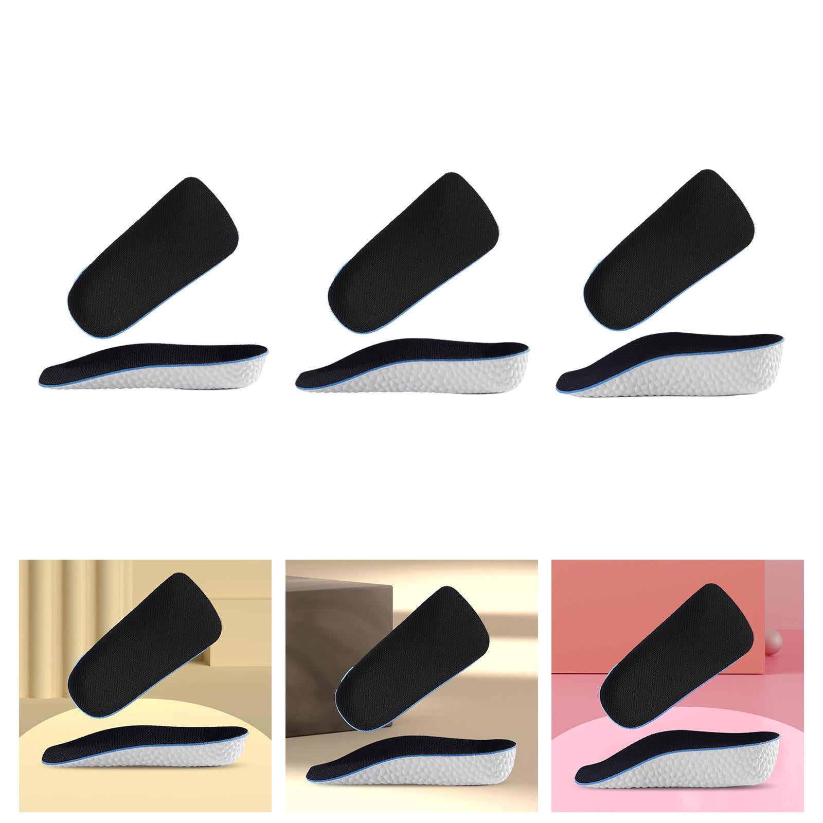 5x2Pcs Height Increase Insoles Arch Support Insert Cushion for Running Walking 1.5cm