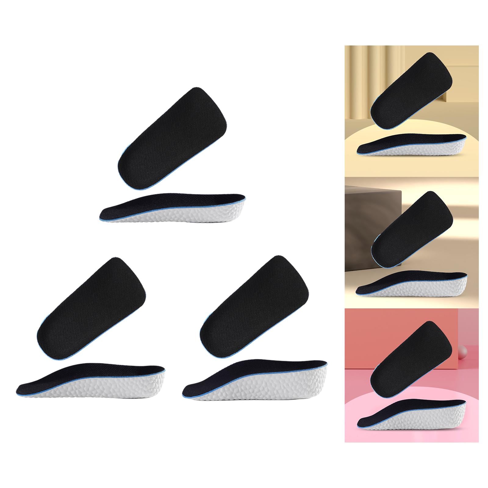 5x2Pcs Height Increase Insoles Arch Support Insert Cushion for Running Walking 1.5cm