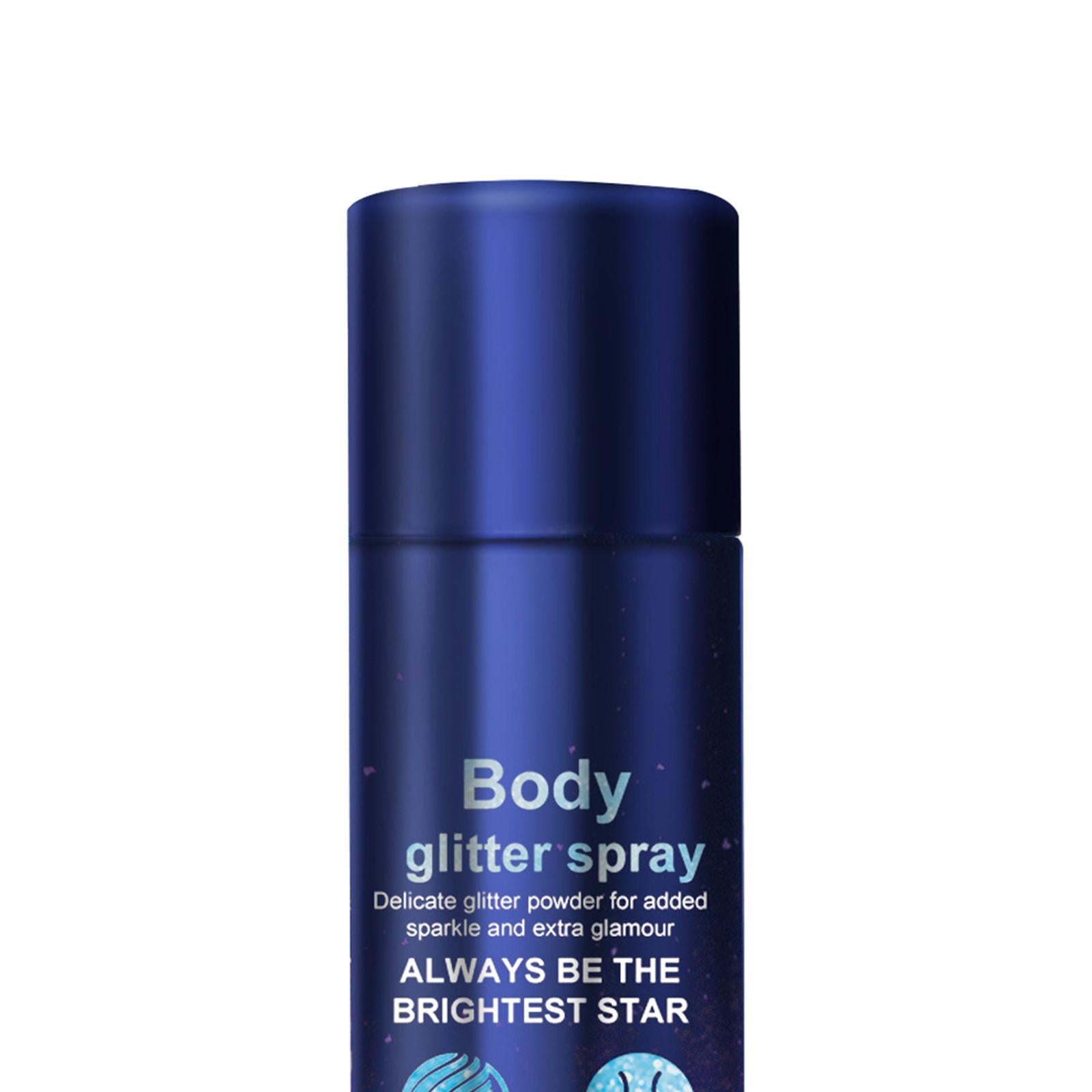 2xBody Glitter Spray Quick Drying Body Shiny Spray for Festival Rave Nightclub