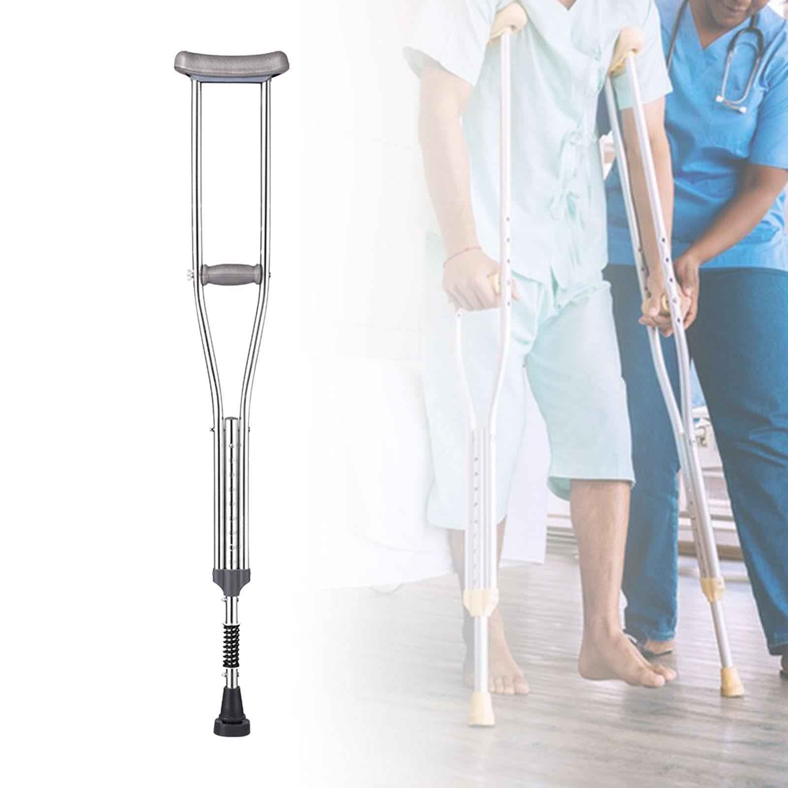 Underarm Crutch Lightweight Portable Standard Crutches for Men Women Elderly large
