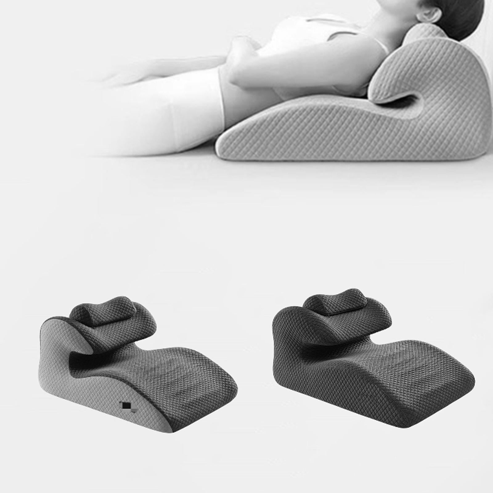 Bed Wedge Pillow Comfortable Face Down Pillow Ergonomic for Sleeping Reading Gray
