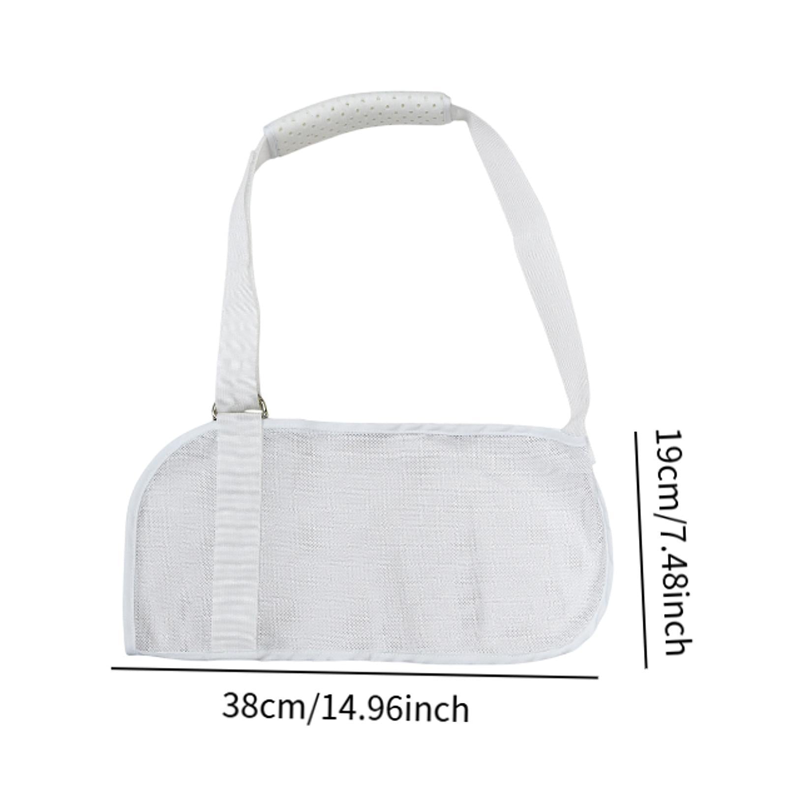 Arm Sling Shoulder Immobilizer Lightweight Comfortable Adjustable Breathable White