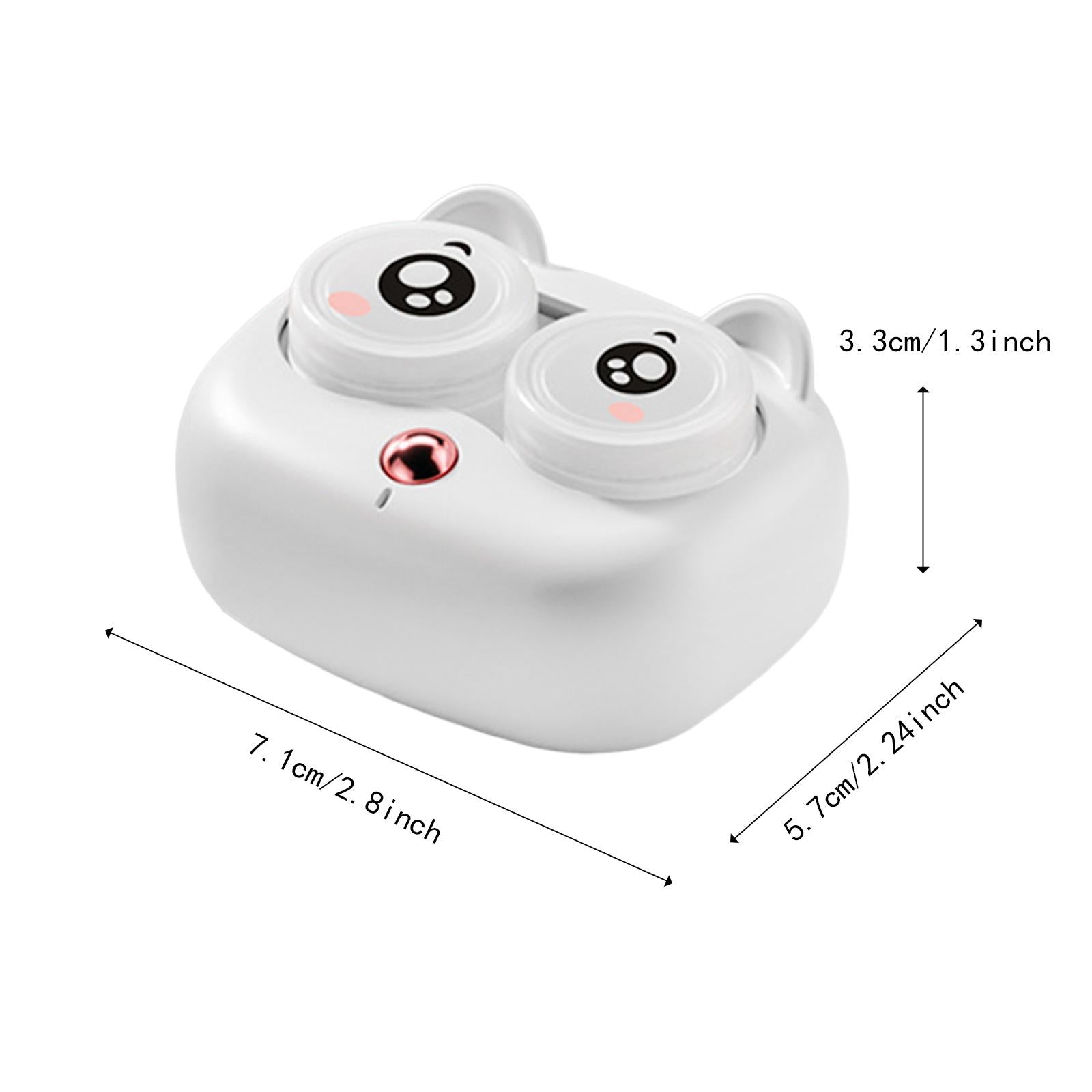 Automatic Contact Lenses Case Versatile Holder for Daily Outdoor Sports Office White