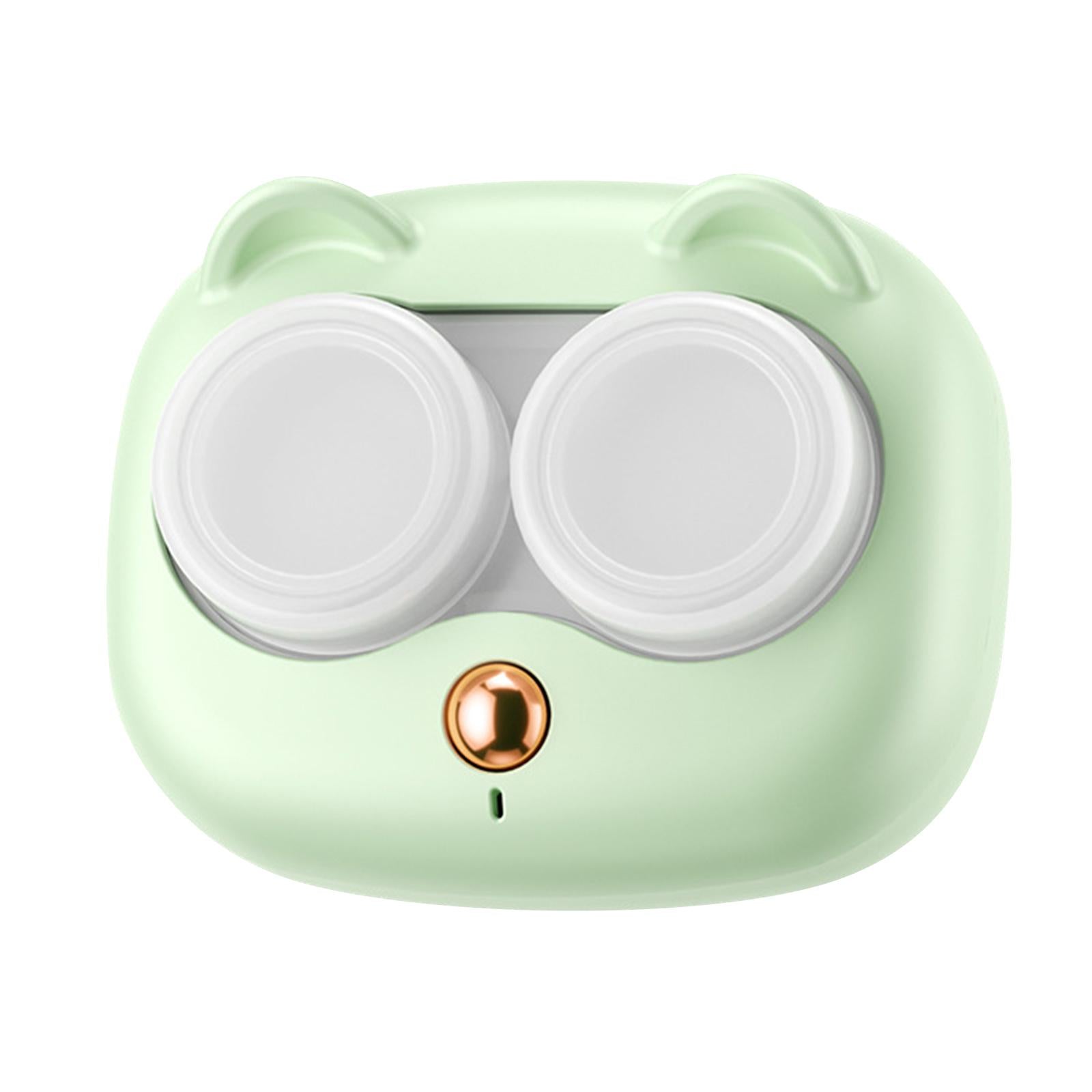 Automatic Contact Lenses Case Versatile Holder for Daily Outdoor Sports Office Green