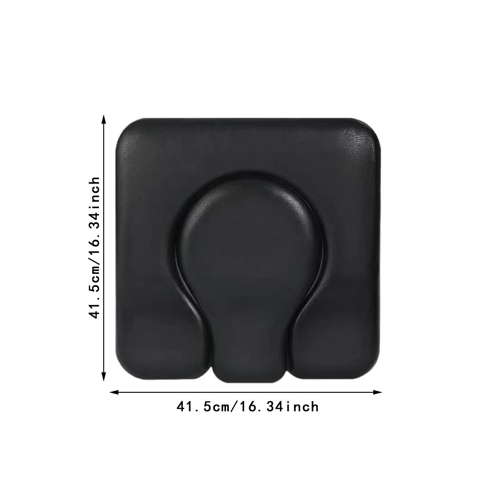 PU Commode Seat Cushion for Bedside Commode Chairs Black for Adults Disabled Gourd Hole Seat Pad