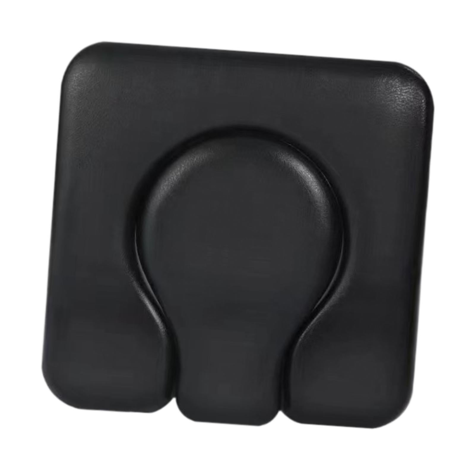 PU Commode Seat Cushion for Bedside Commode Chairs Black for Adults Disabled Gourd Hole Seat Pad