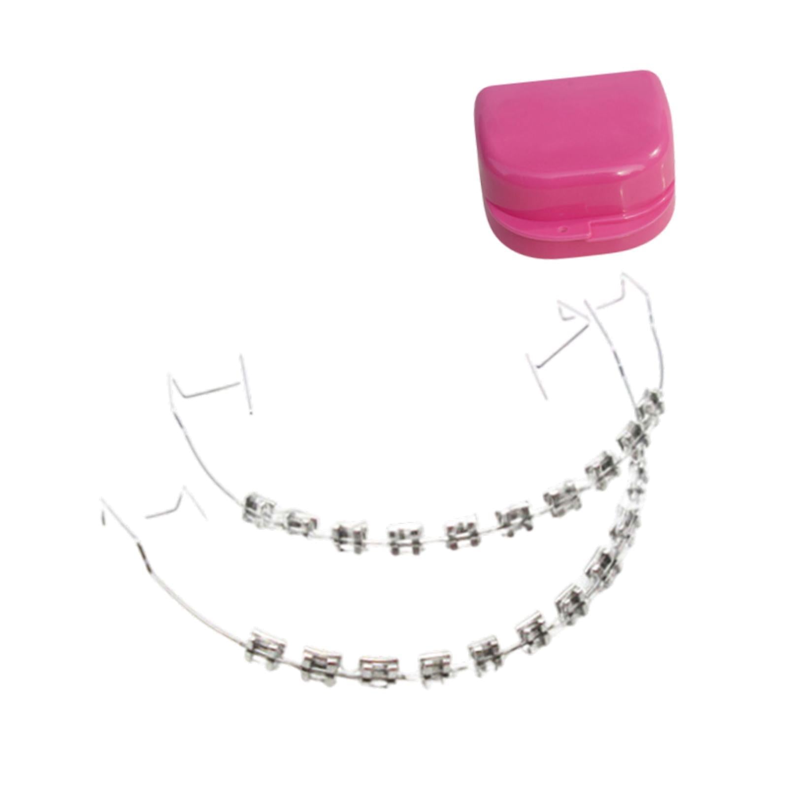 Temporary Tooth Decoration Comfortable Brace Chain Practice Props for Adults clear