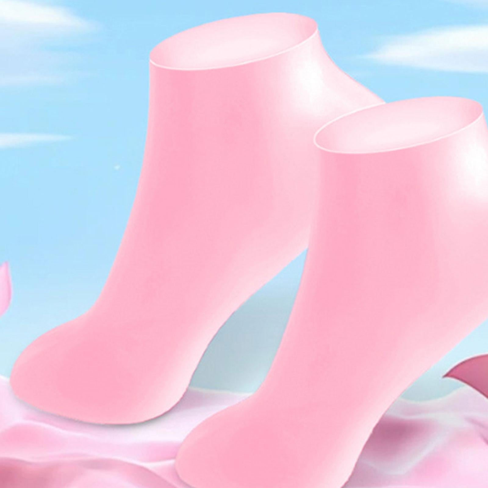 Silicone Gloves and Socks Spa for Women Lady for Beach Winter Daily Use Pink