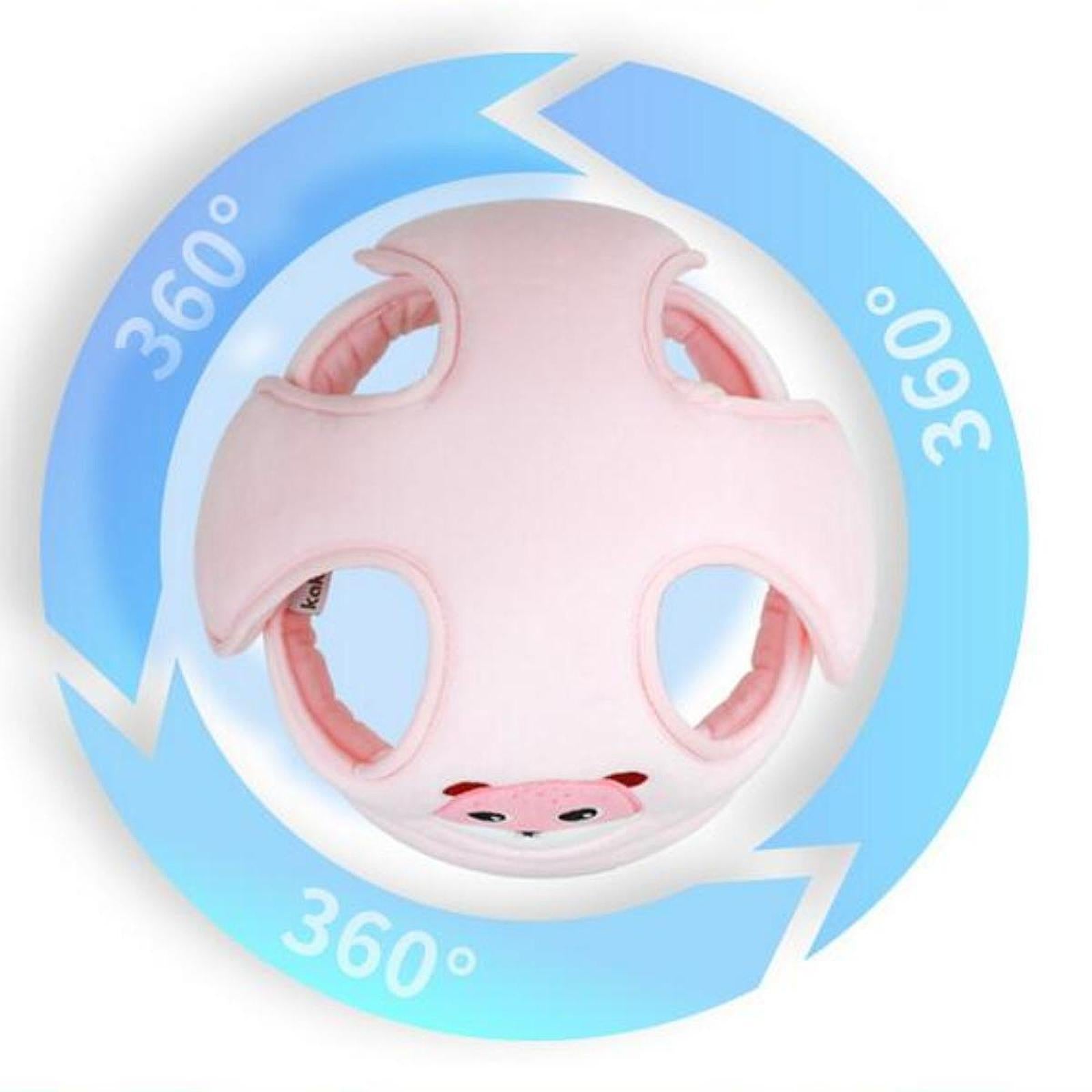 Cartoon Helmet Hat No Bumps Comfortable Head Guard for Infant Boys Girls Kids pink