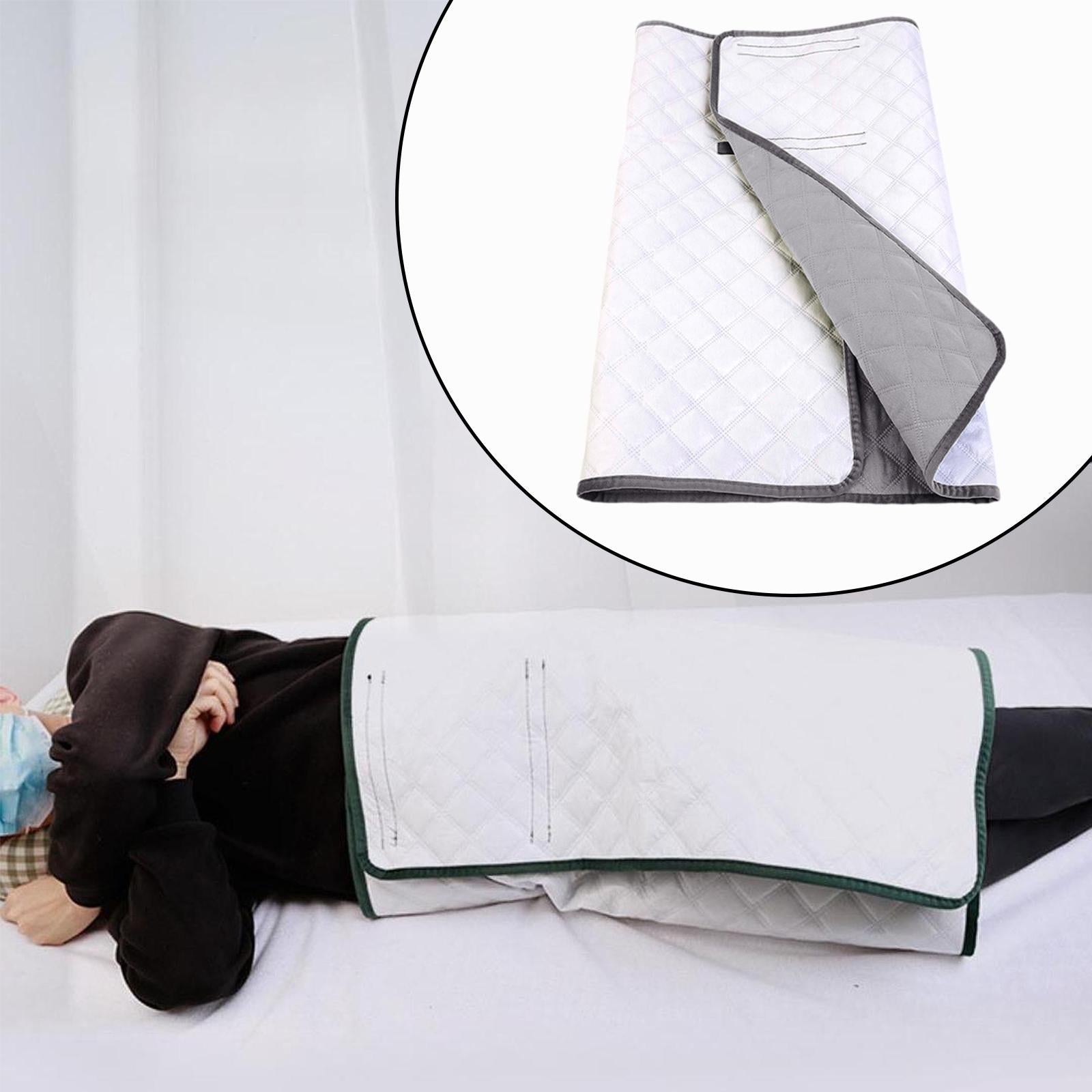 Wearable Incontinence Bed Pad Comfortable Nursing Pad for Bed Furniture Sofa Gray