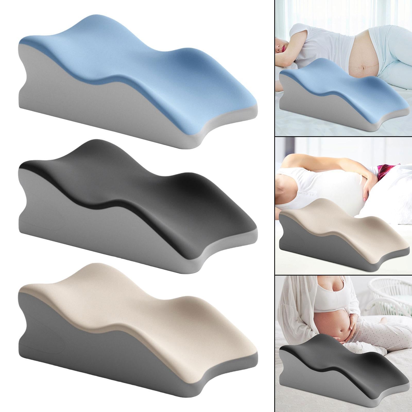 Back Pillow for Bed Sitting up for Lying Women Back, Legs, and Knees Support Blue