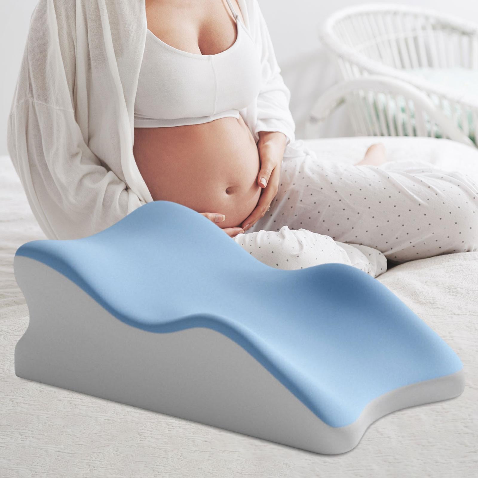 Back Pillow for Bed Sitting up for Lying Women Back, Legs, and Knees Support Blue