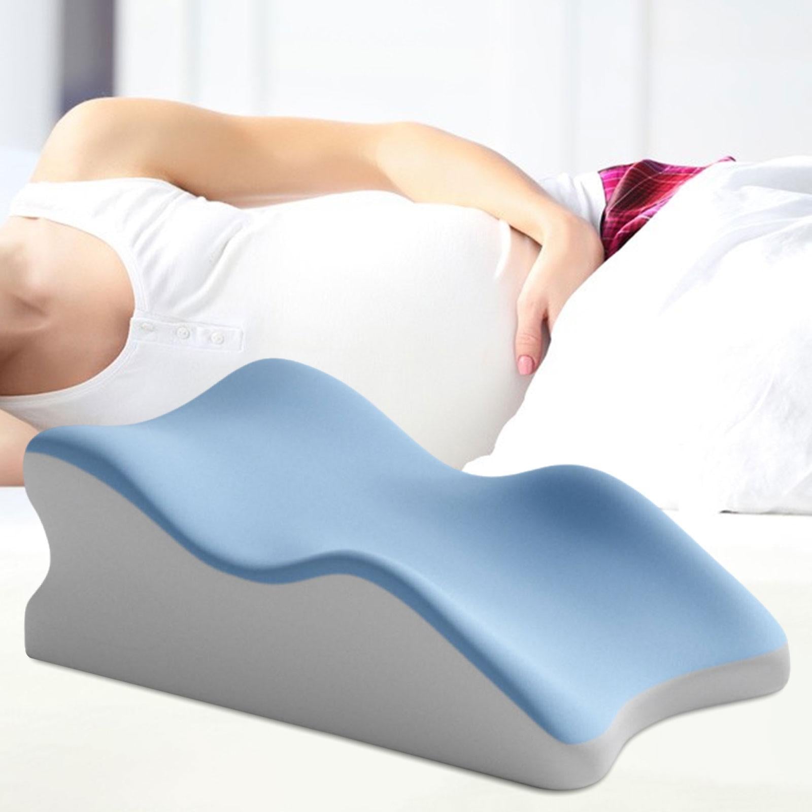 Back Pillow for Bed Sitting up for Lying Women Back, Legs, and Knees Support Blue