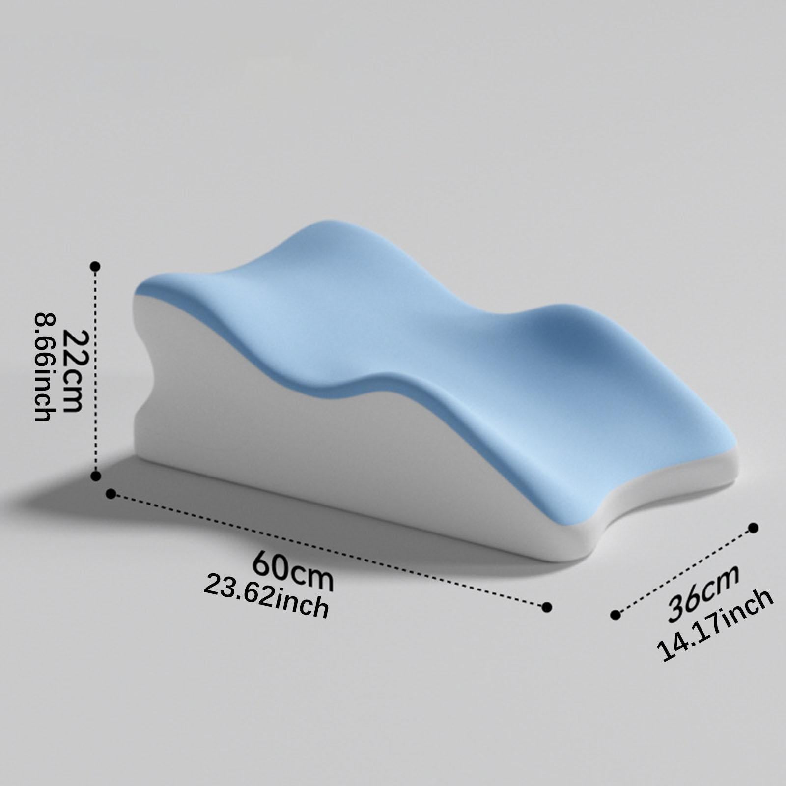 Back Pillow for Bed Sitting up for Lying Women Back, Legs, and Knees Support Blue