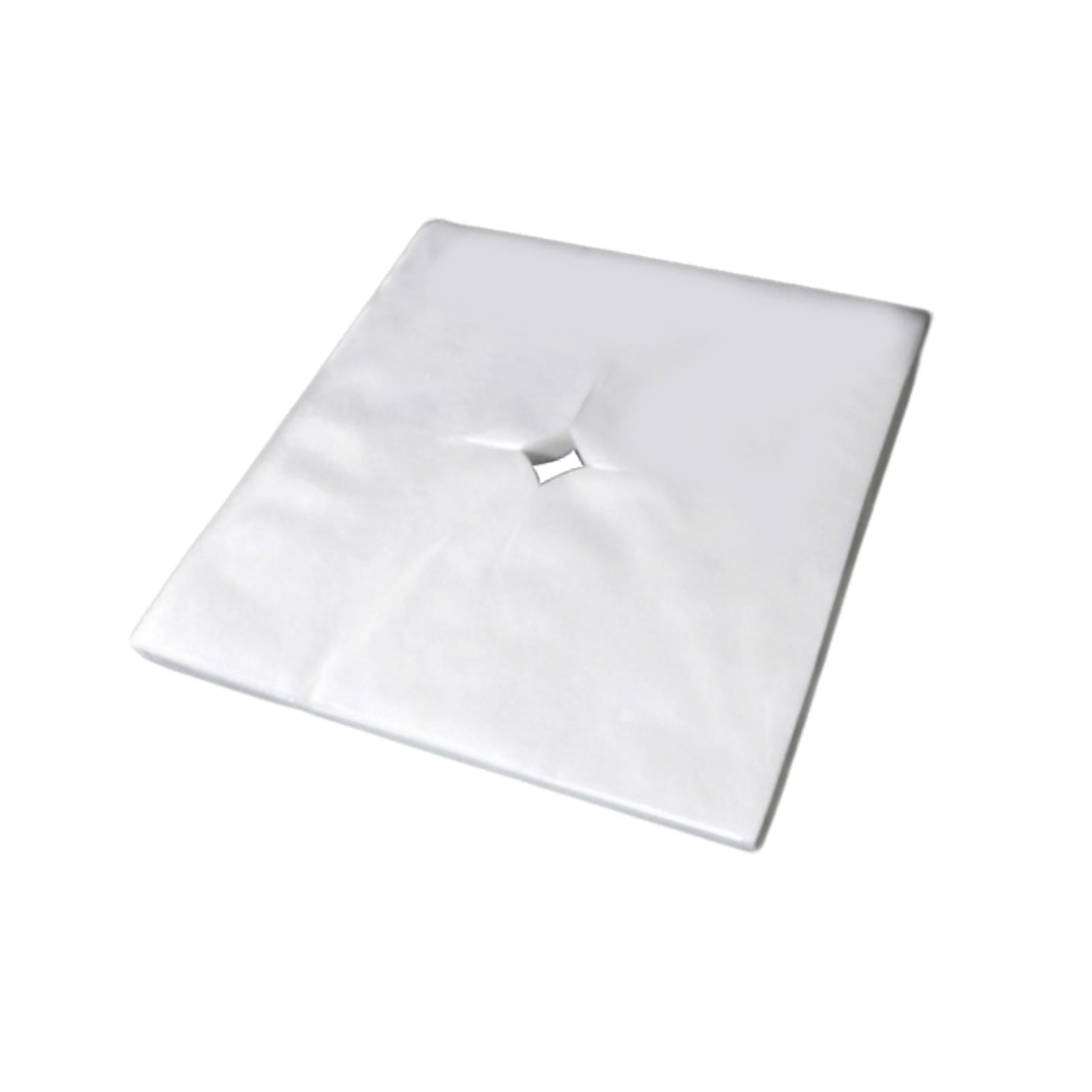 100Pcs Disposable Face Cradle Covers for SPA Rooms Massage Therapists Hotels Square 40x38.5cm