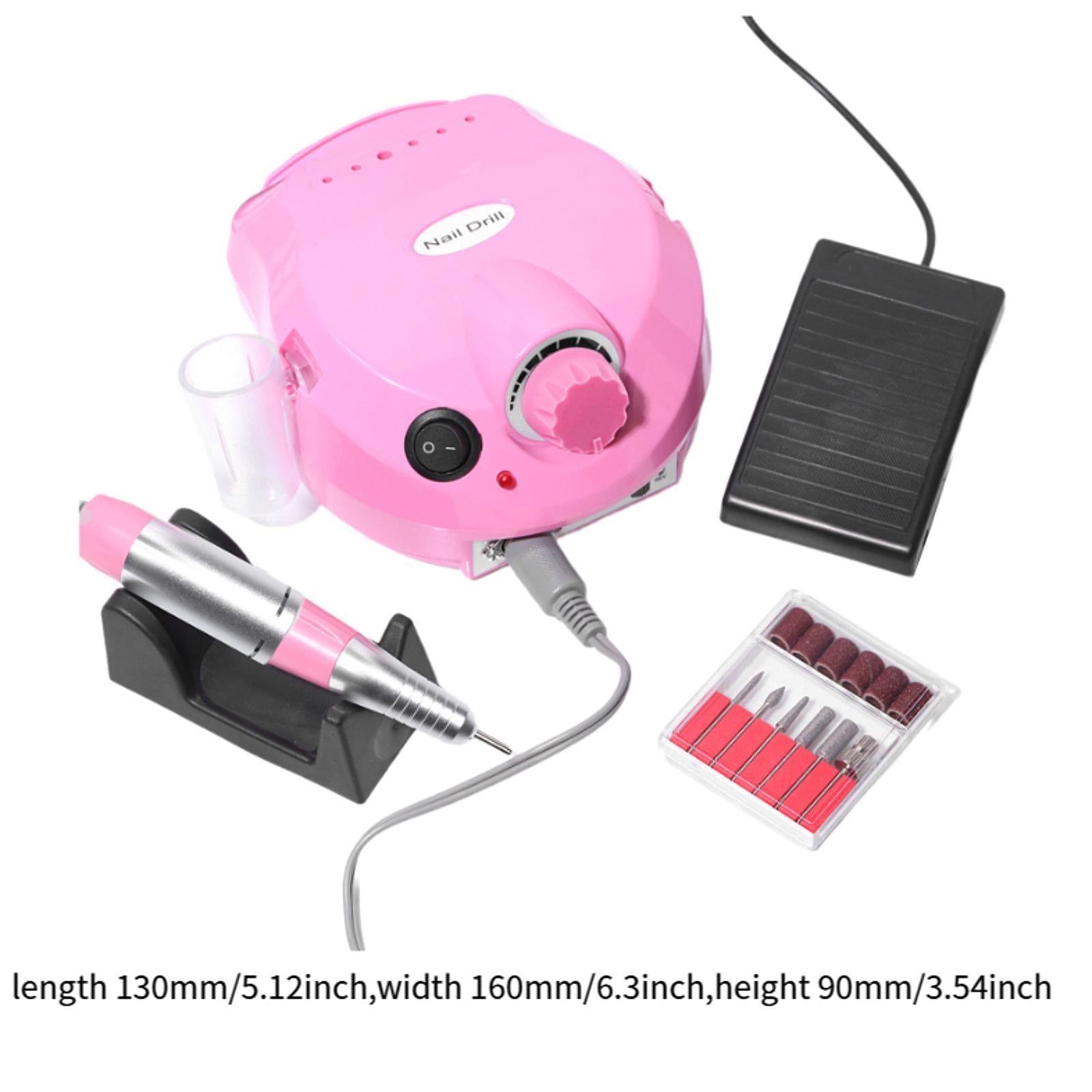 Electric Nails Drill Nail Polisher for Dip Powder Nails Women Gel Nail Polish Pink