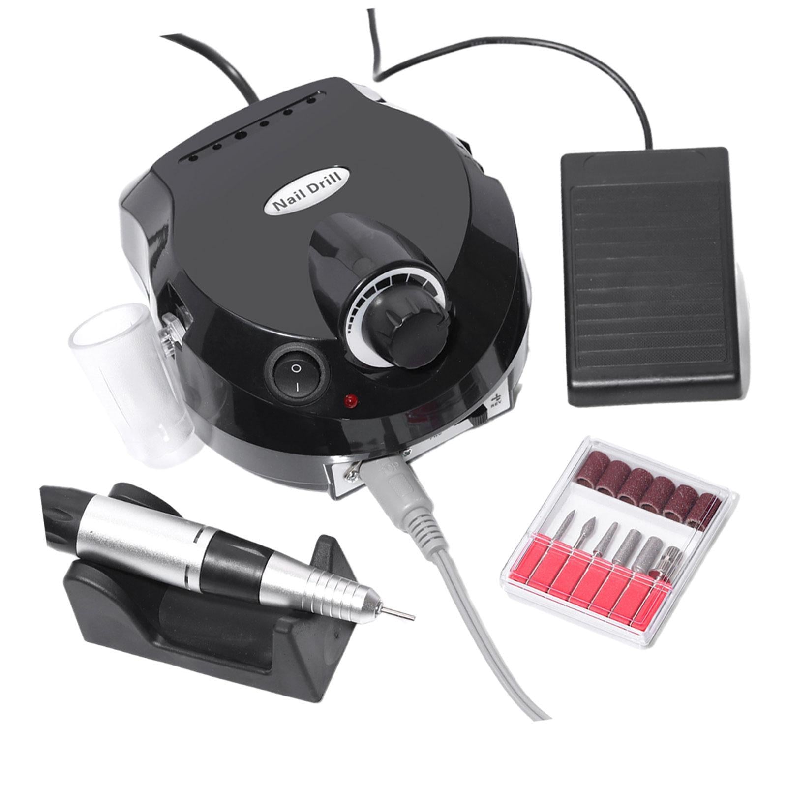 Electric Nails Drill Nail Polisher for Dip Powder Nails Women Gel Nail Polish Black