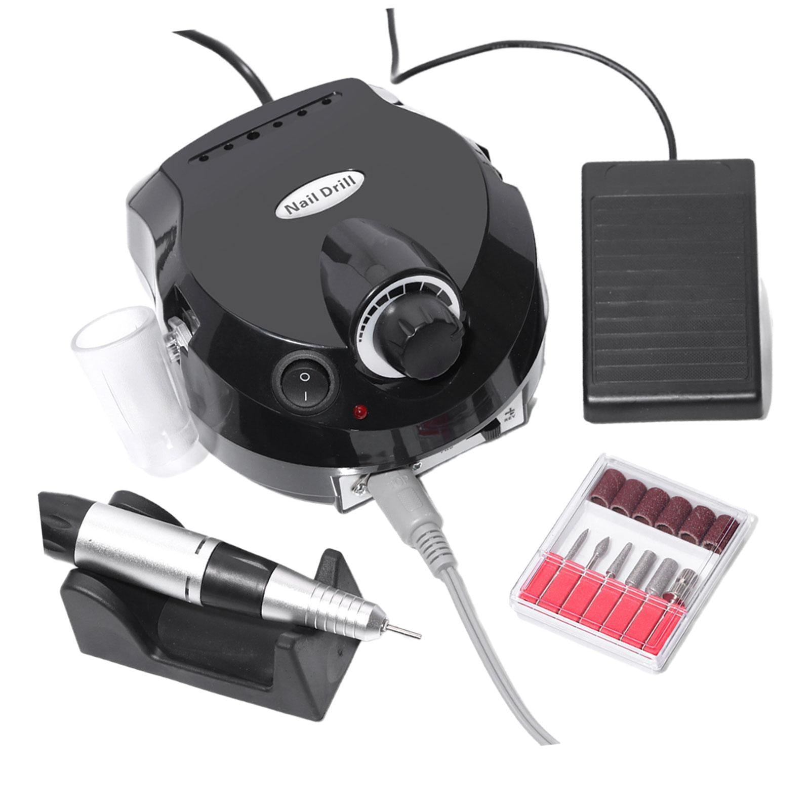 Electric Nails Drill Nail Polisher for Dip Powder Nails Women Gel Nail Polish Black