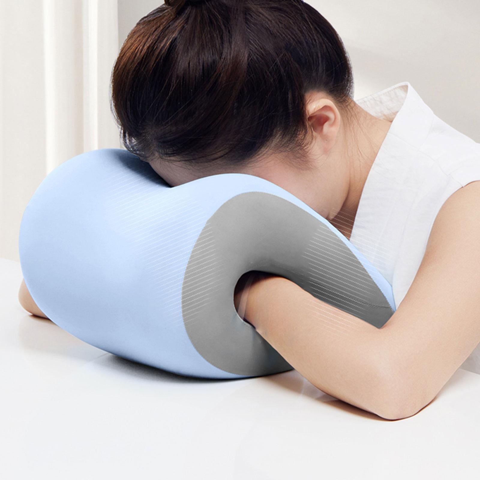 Office Chair Neck Support Removable Multifunctional Lightweight Head Support Blue Gray