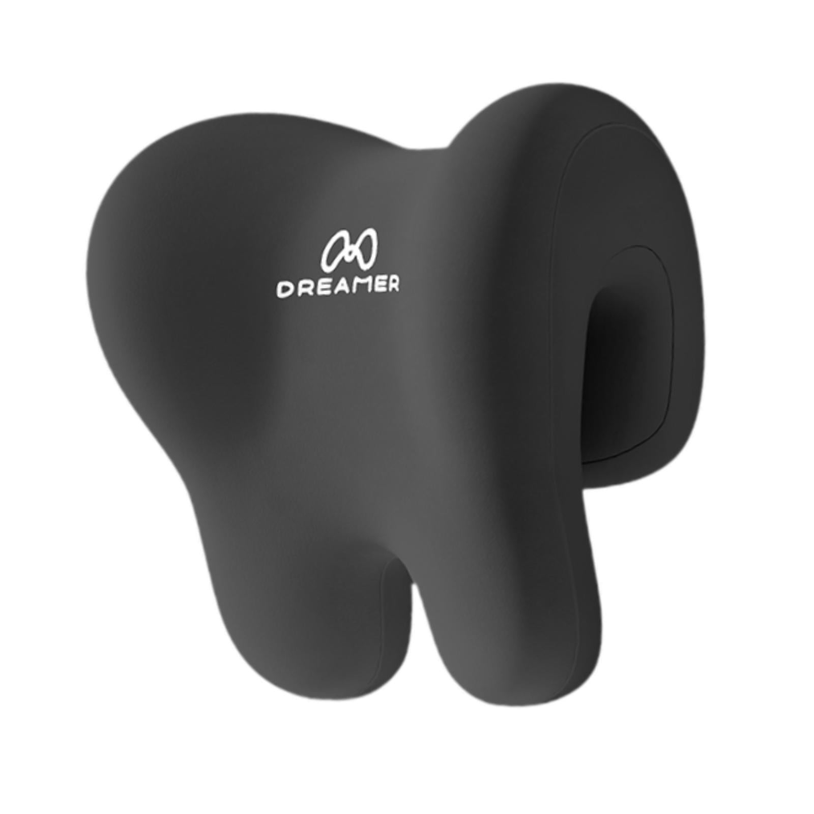 Office Chair Neck Support Comfortable Breathable Fabric Cover Napping Pillow Black