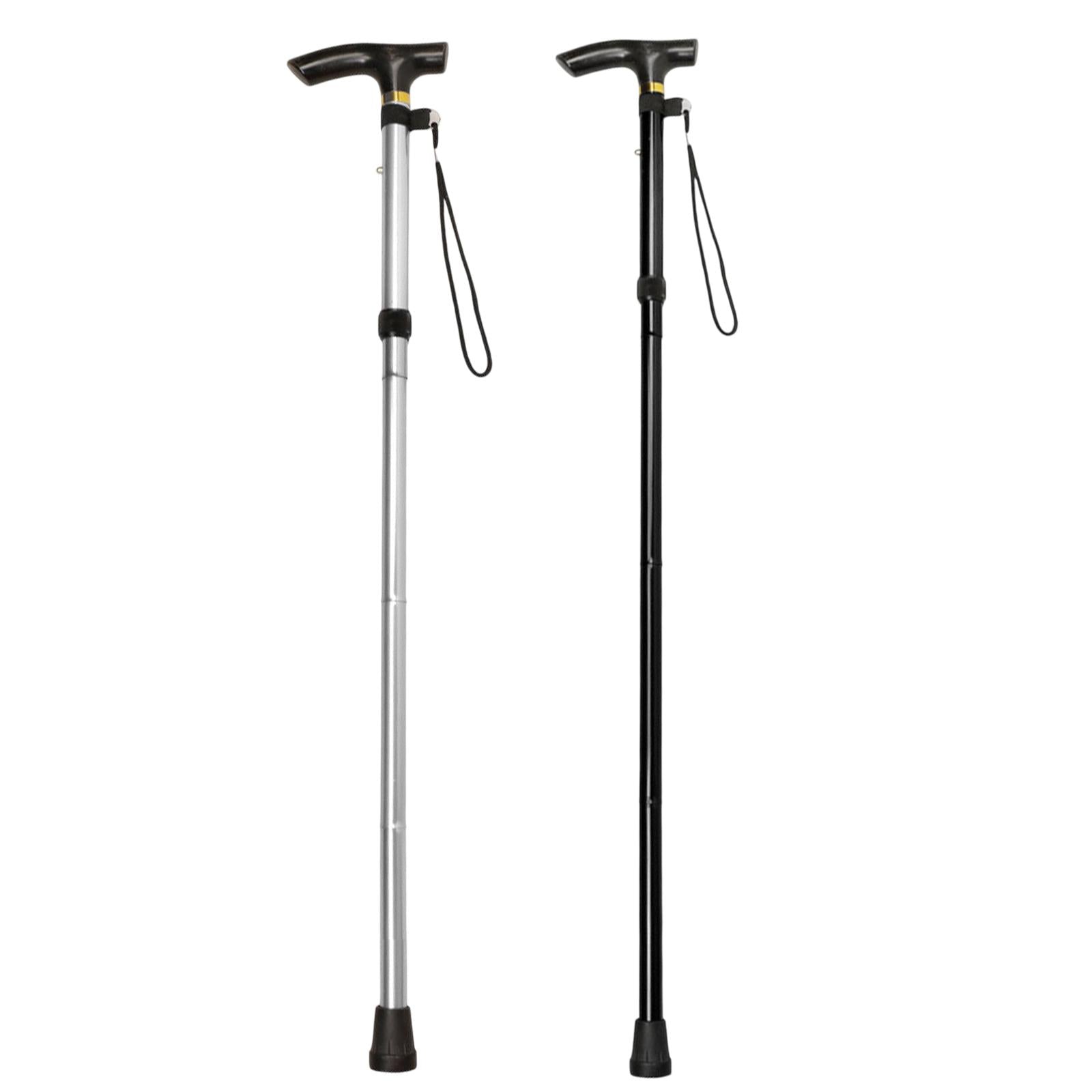 Trekking Stick Lightweight Standard Crutch for Mountaineering Travel Outdoor silver