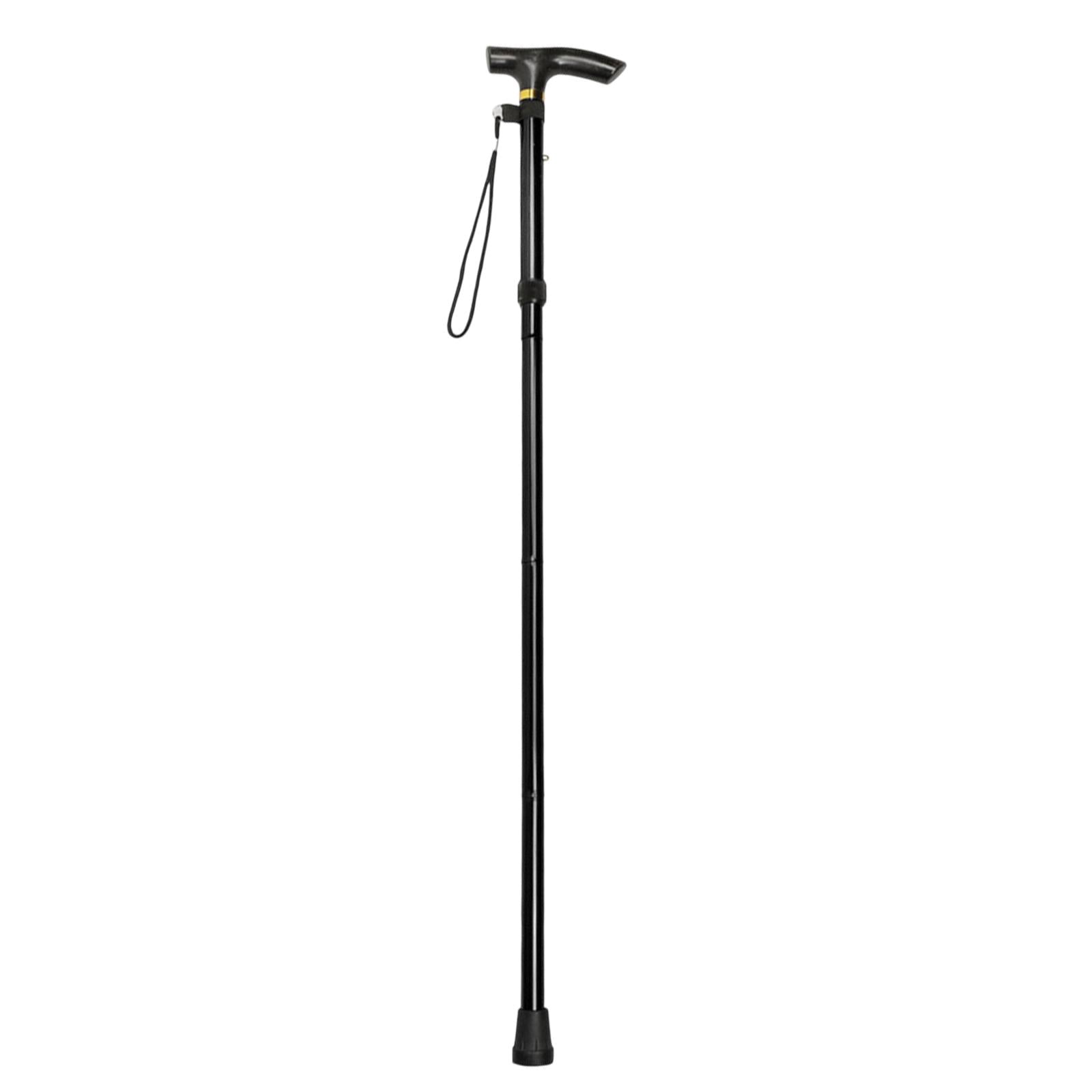 Trekking Stick Lightweight Standard Crutch for Mountaineering Travel Outdoor black