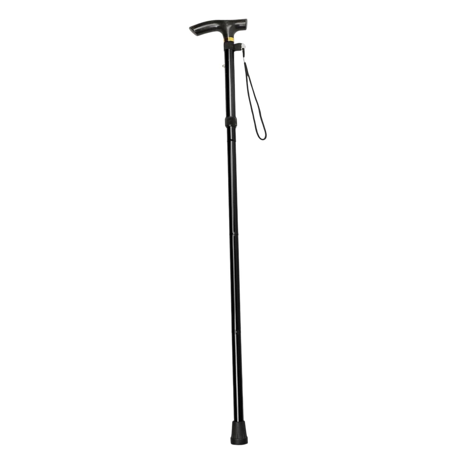 Trekking Stick Lightweight Standard Crutch for Mountaineering Travel Outdoor black