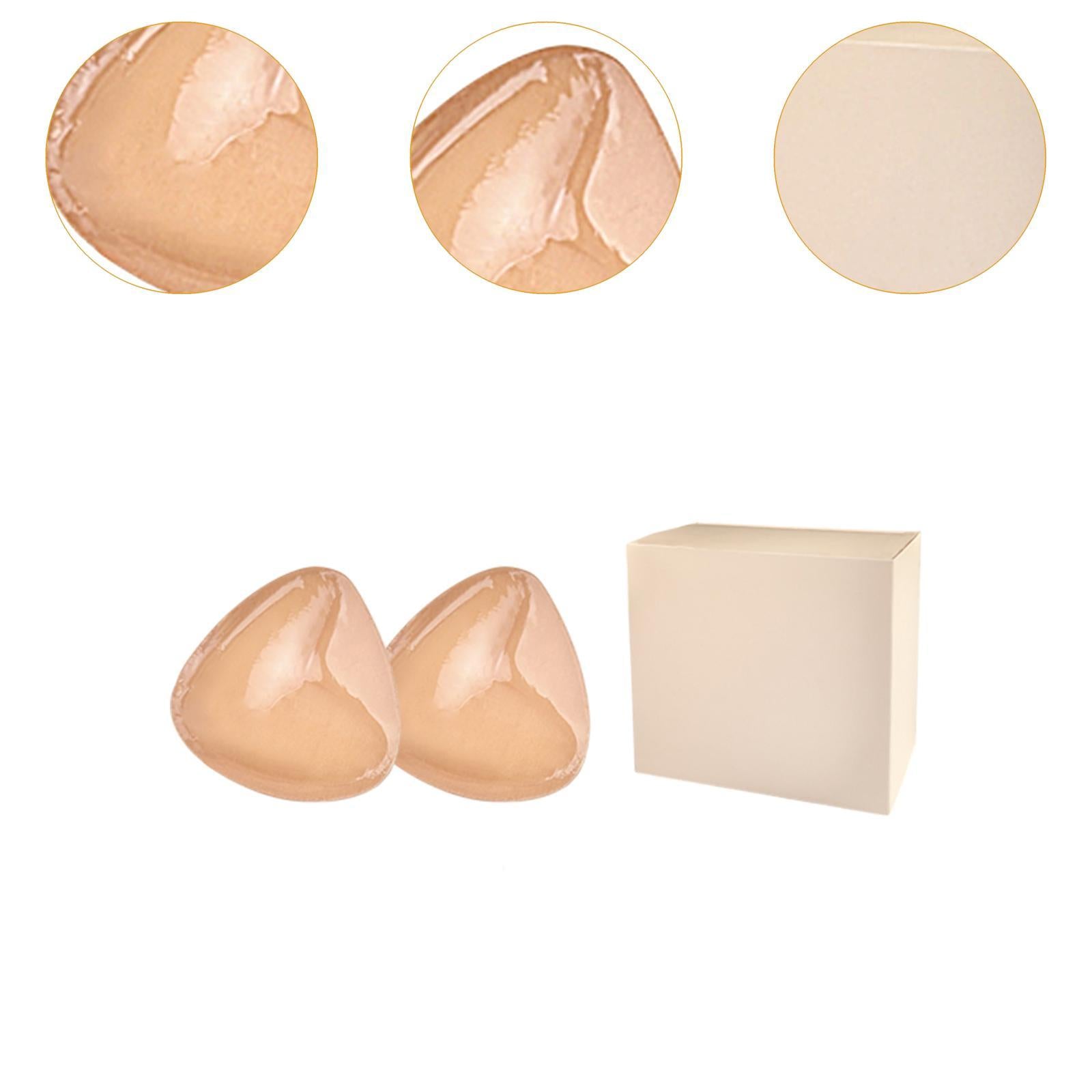 Push up Bra Inserts Waterproof for Sports Bra Swimsuit Soft Breast Enhancers D Light Pink