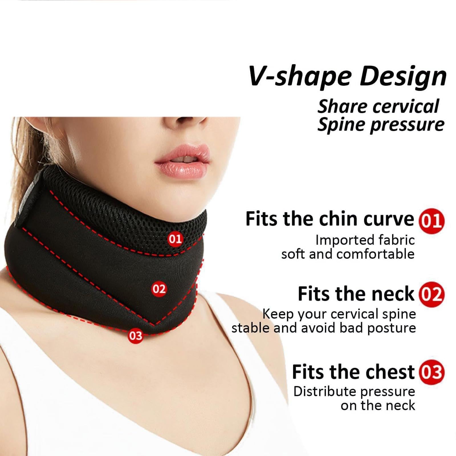 Neck Support Brace Adjustable Ergonomic V Shape for Reading Airplane Working